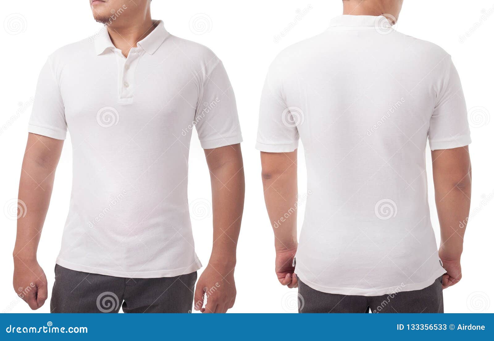 Polo Shirt Template Mock Up Stock Image - Image of body, fashion: 133356533