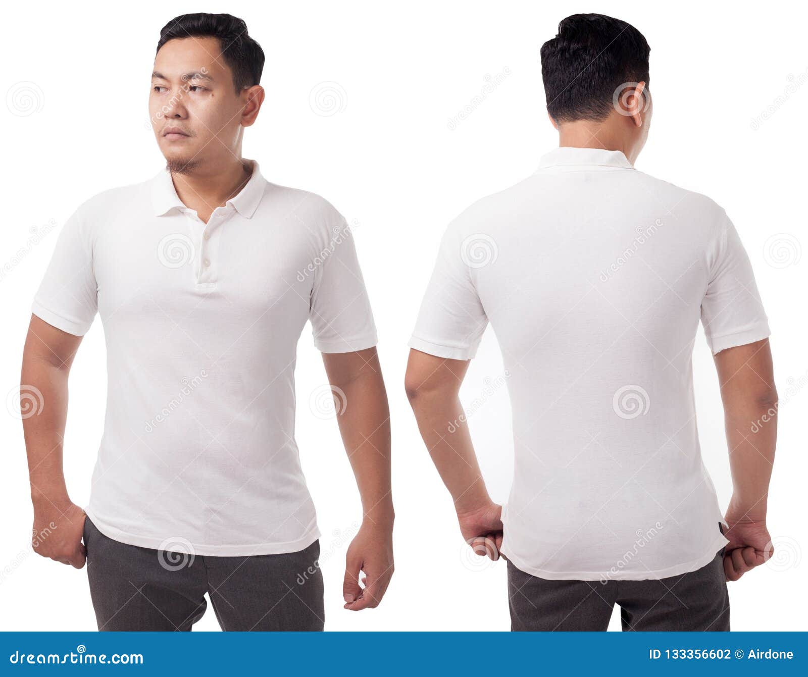 Polo Shirt Template Mock Up Stock Photo - Image of copy, space: 133356602