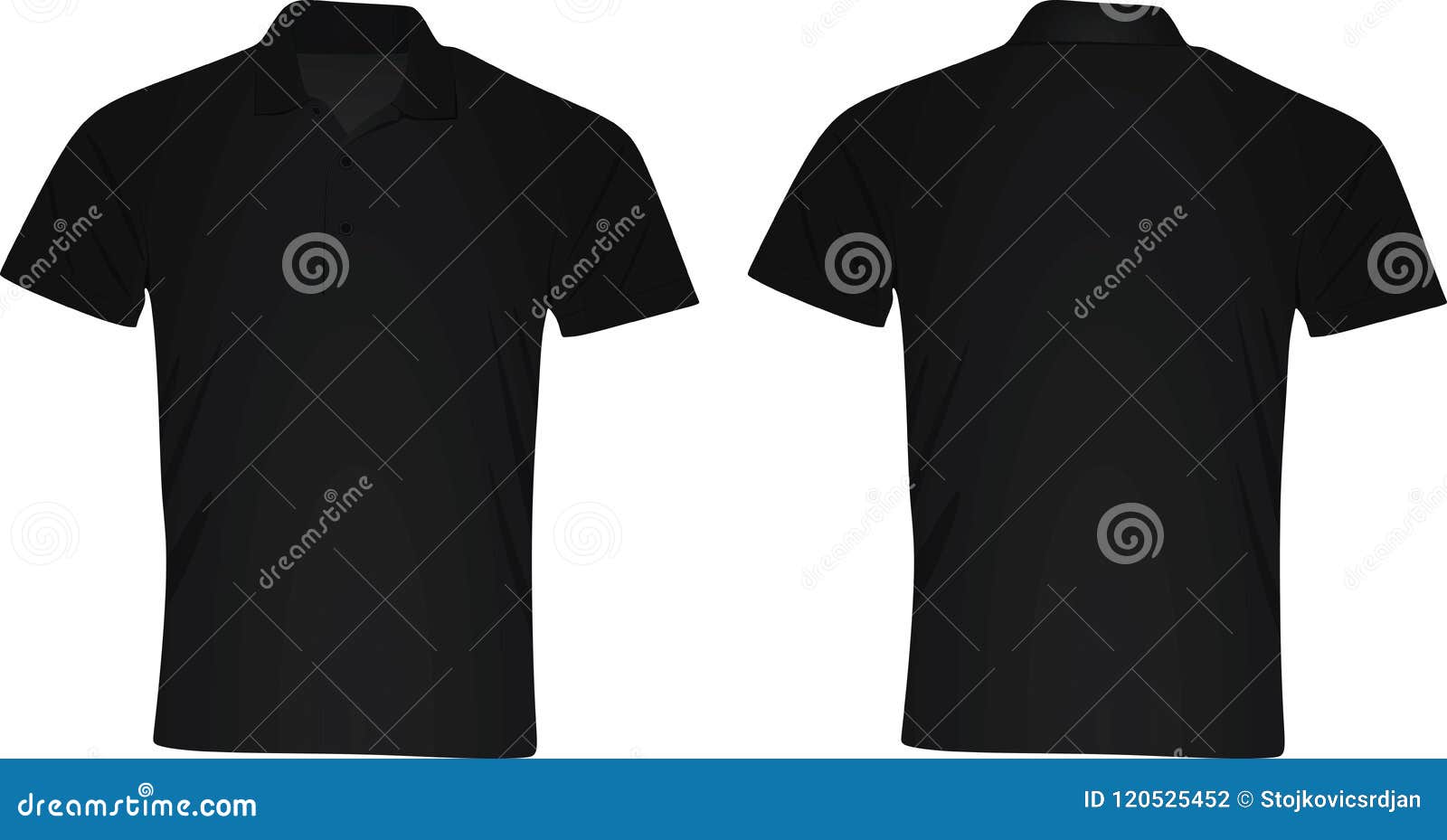 polo t shirt back side