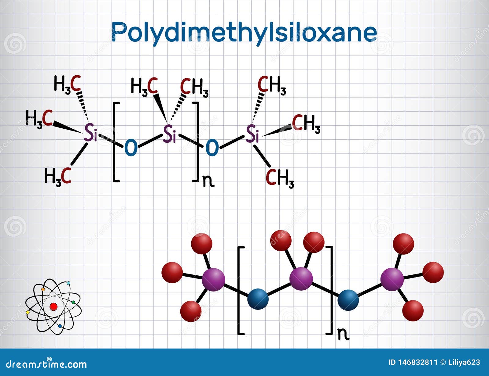 Silicone Oil Polydimethylsiloxane, PDMS Silicone Polymer, Chemical