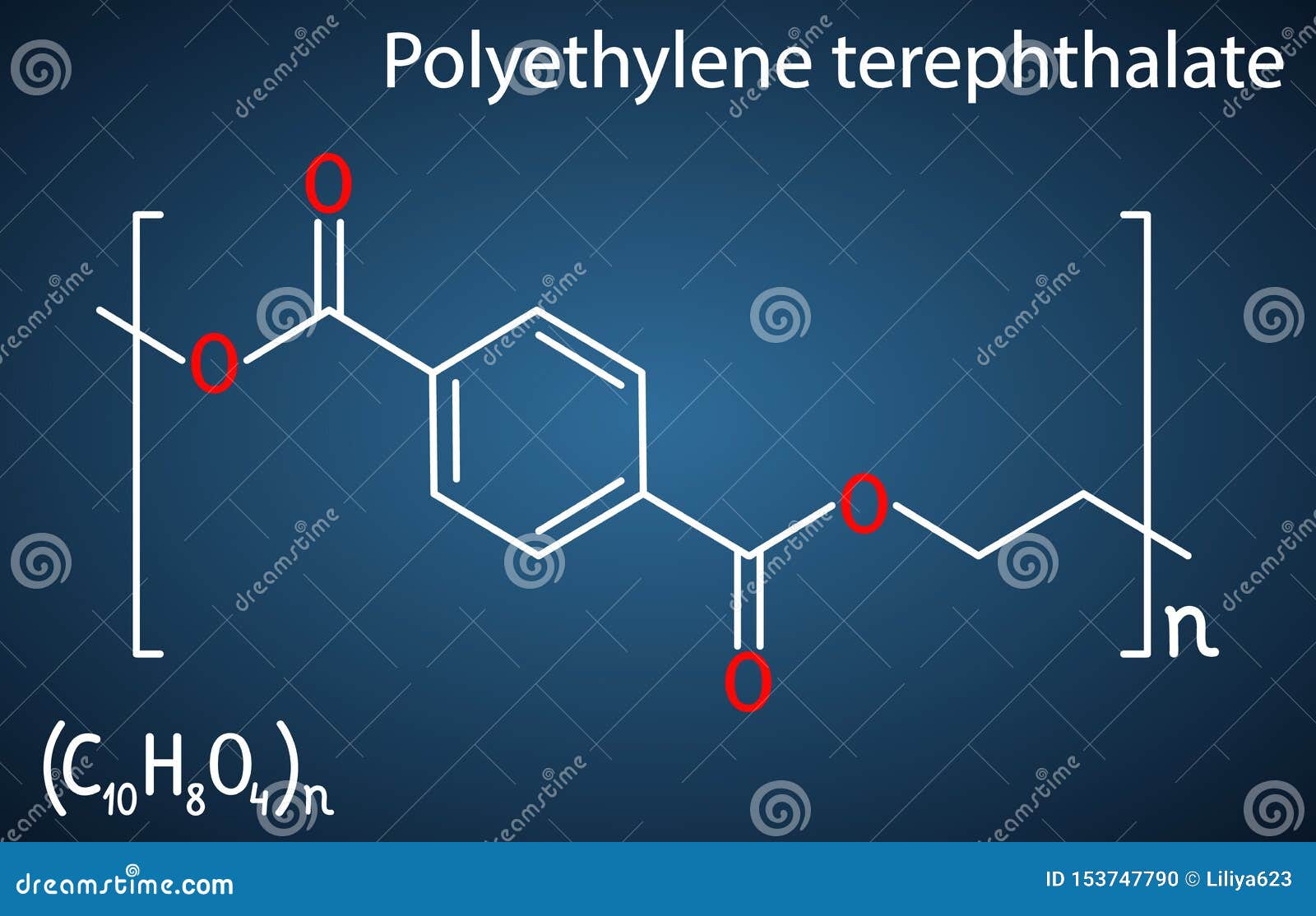 Polyethylene Terephthalate Or PET, PETE Polyester, Thermoplastic ...
