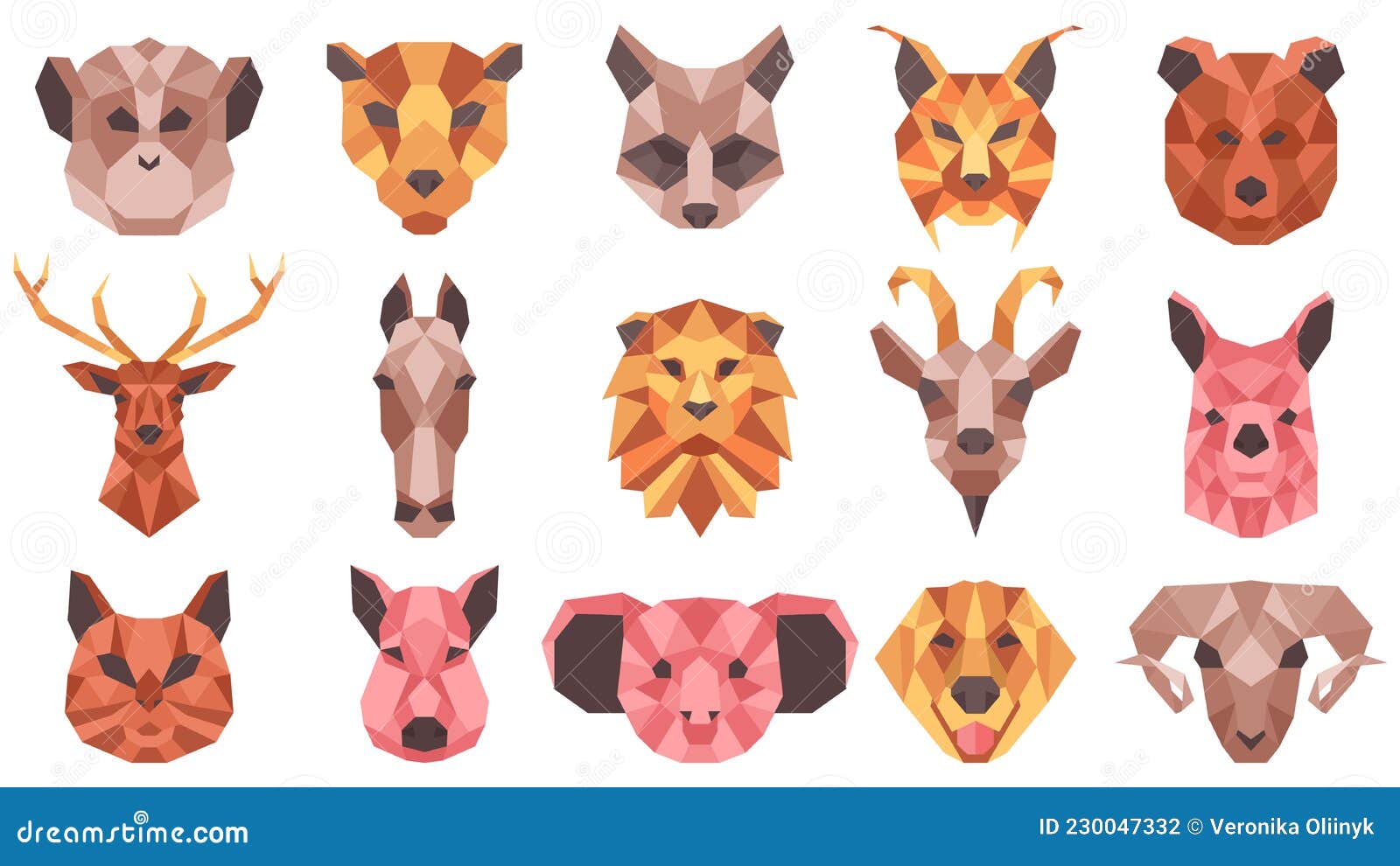 Polygonal Geometric Animals Low Poly Portraits. Wild and Domestic Animals Faces, Cat, Horse, Racoon, Goat Vector Stock Vector - Illustration of creative, linear: 230047332 Polygonal Geometric Animals Low Poly Portraits. Wild and Domestic Animals Faces, Cat, Horse, Racoon, Goat Vector Stock Vector - Illustration of creative, linear: 230047332