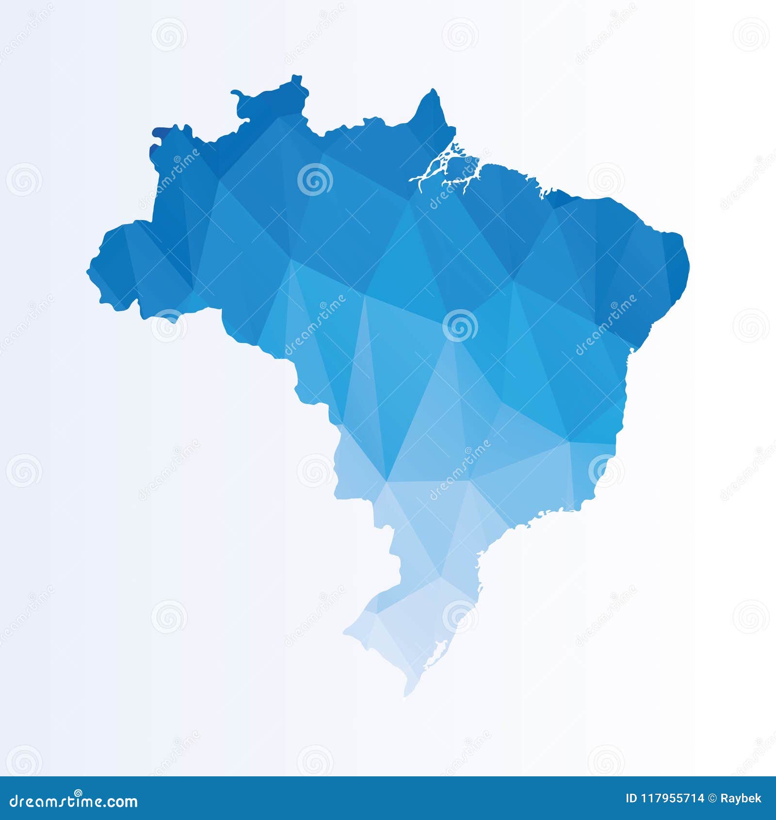 polygonal map of brazilia