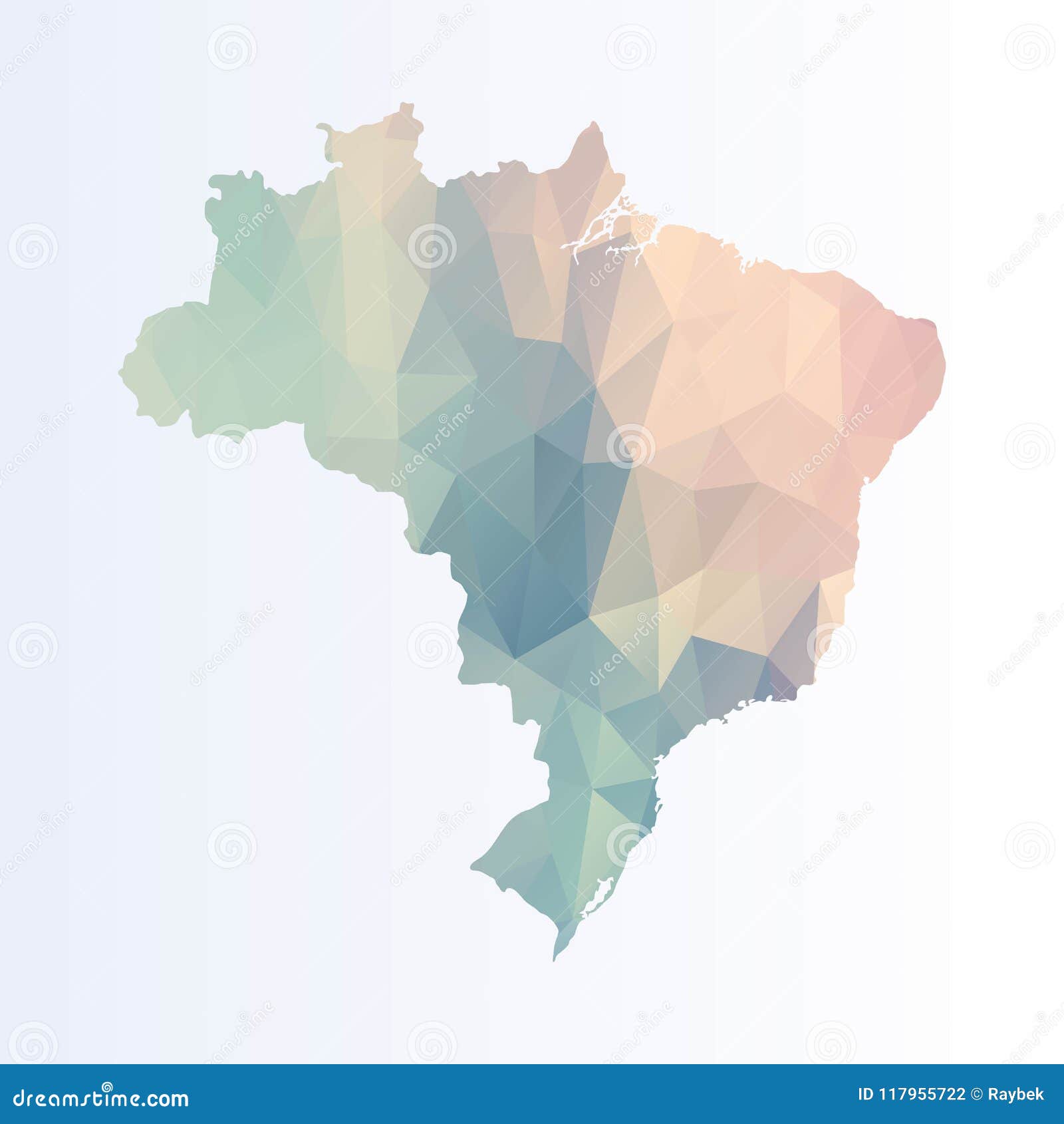 polygonal map of brazilia