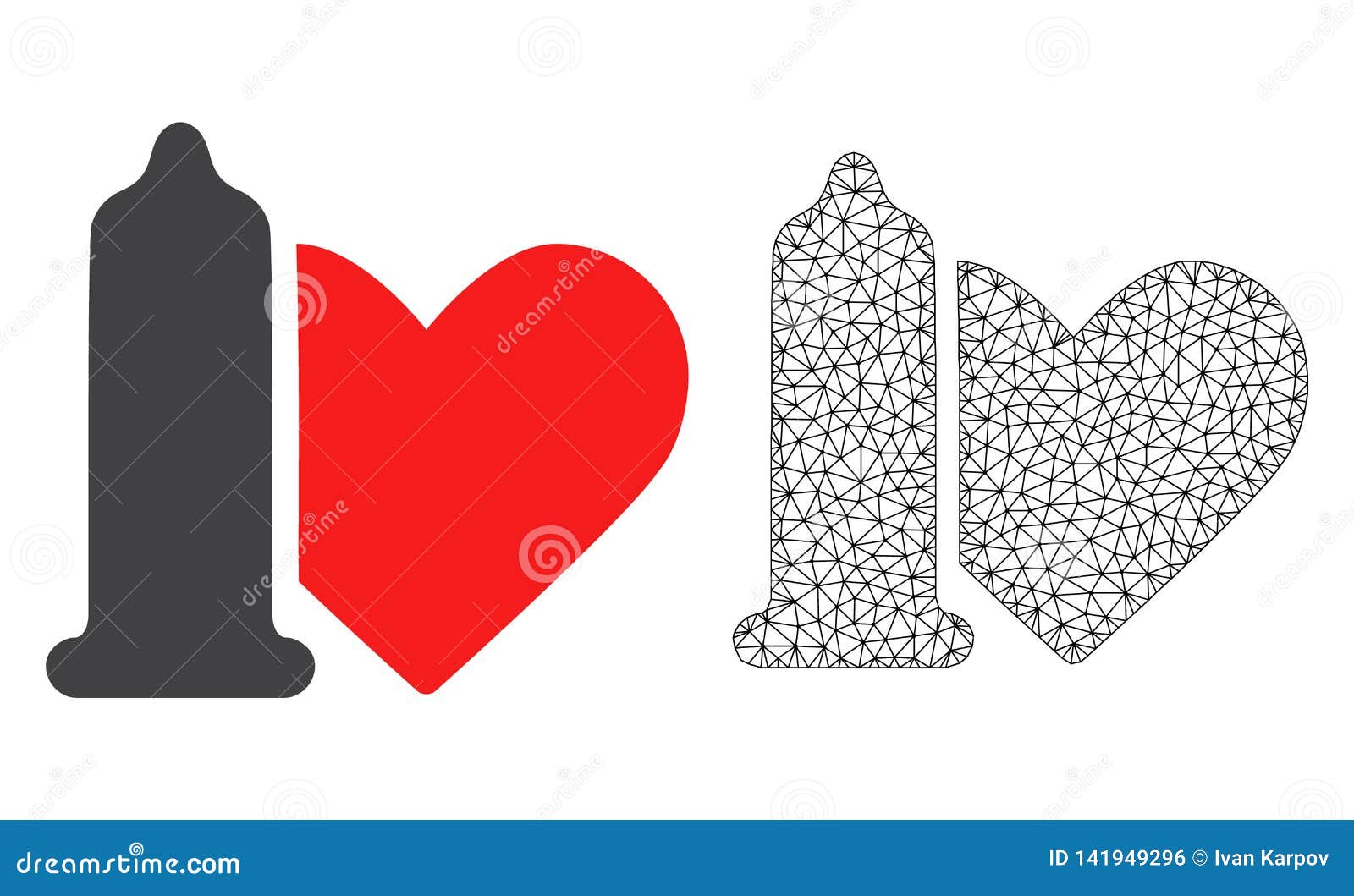 Download Vector 2D Mesh Safe Love And Flat Icon Stock Vector ...