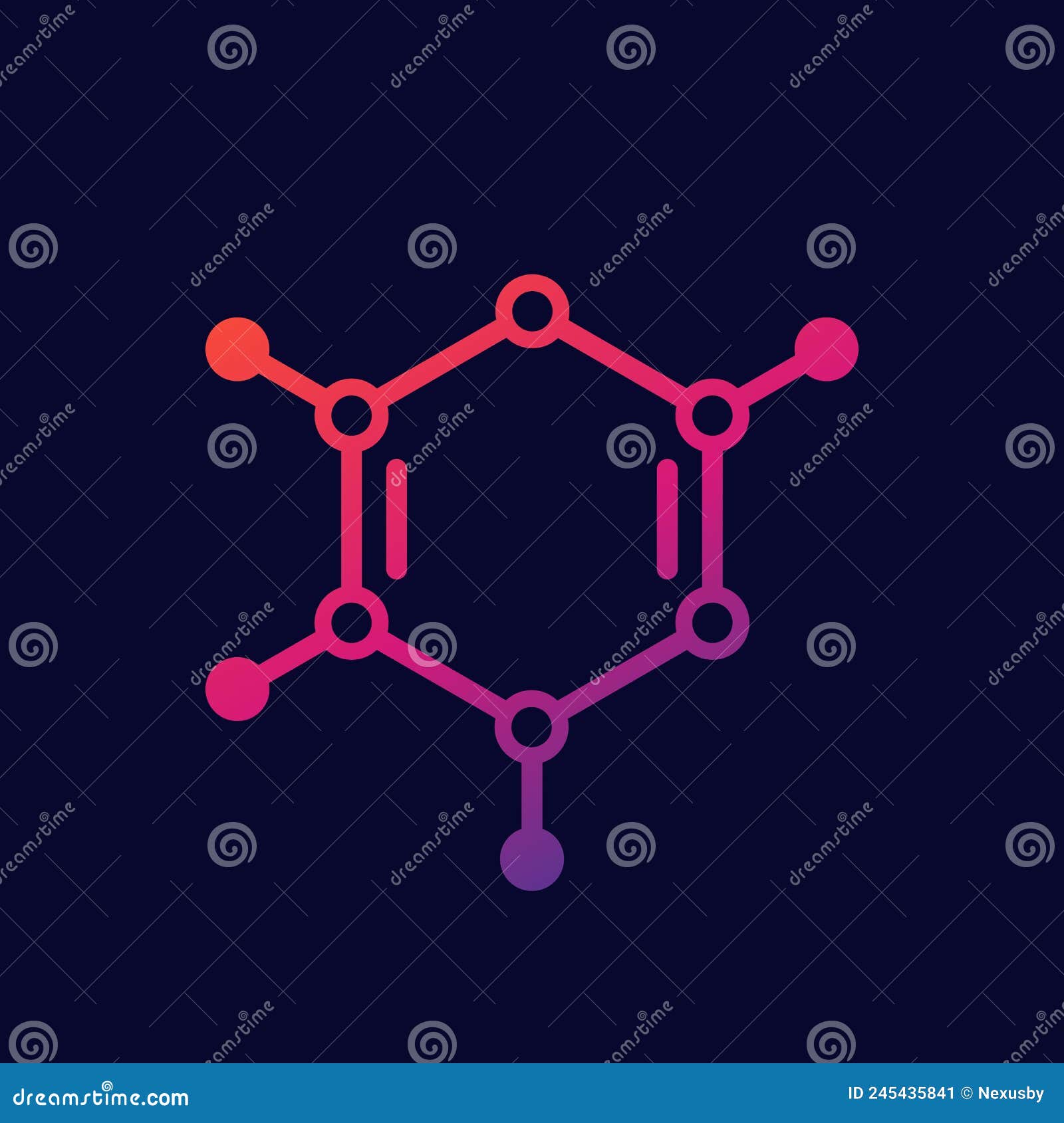 Polymer Icon, Monomer Molecule Model Cartoon Vector | CartoonDealer.com ...