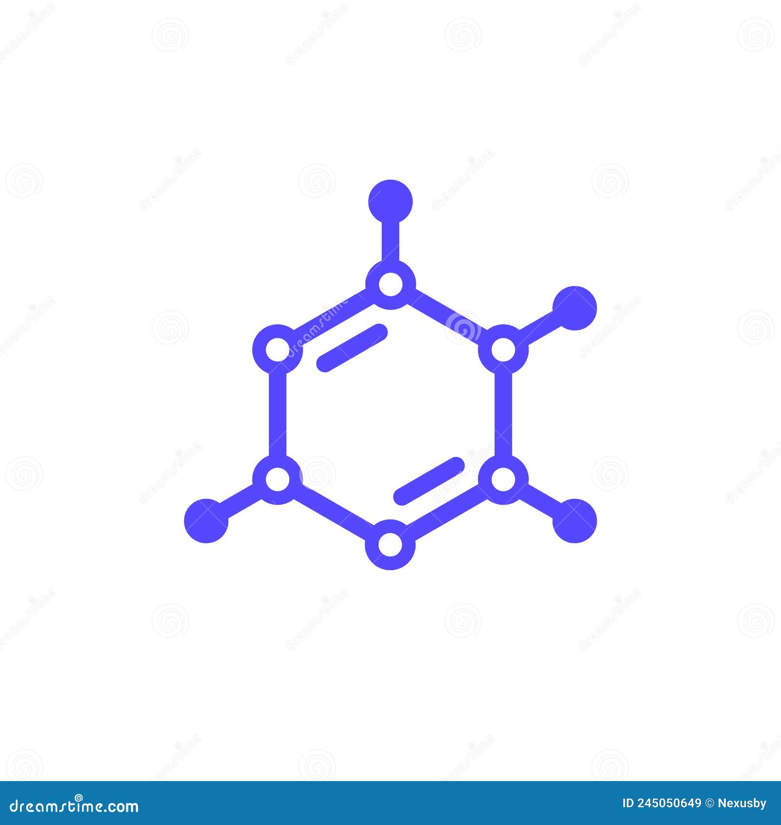 Polymer Icon, Monomer Molecule Model Cartoon Vector | CartoonDealer.com ...