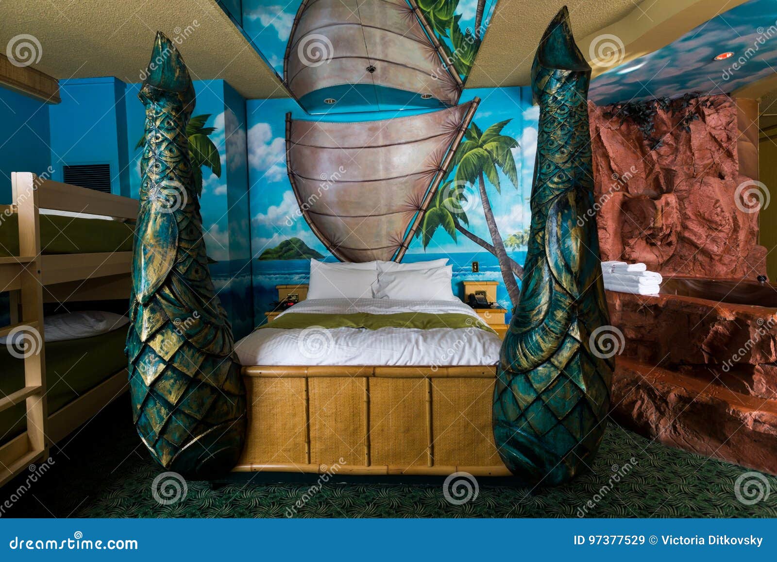 Polynesia Theme Room In Fantasyland Inn Hotel Editorial Stock Image Image Of Polynesia Canada