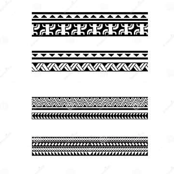 Polynesian Armband Tattoo Female Design. Pattern Aboriginal Samoan ...