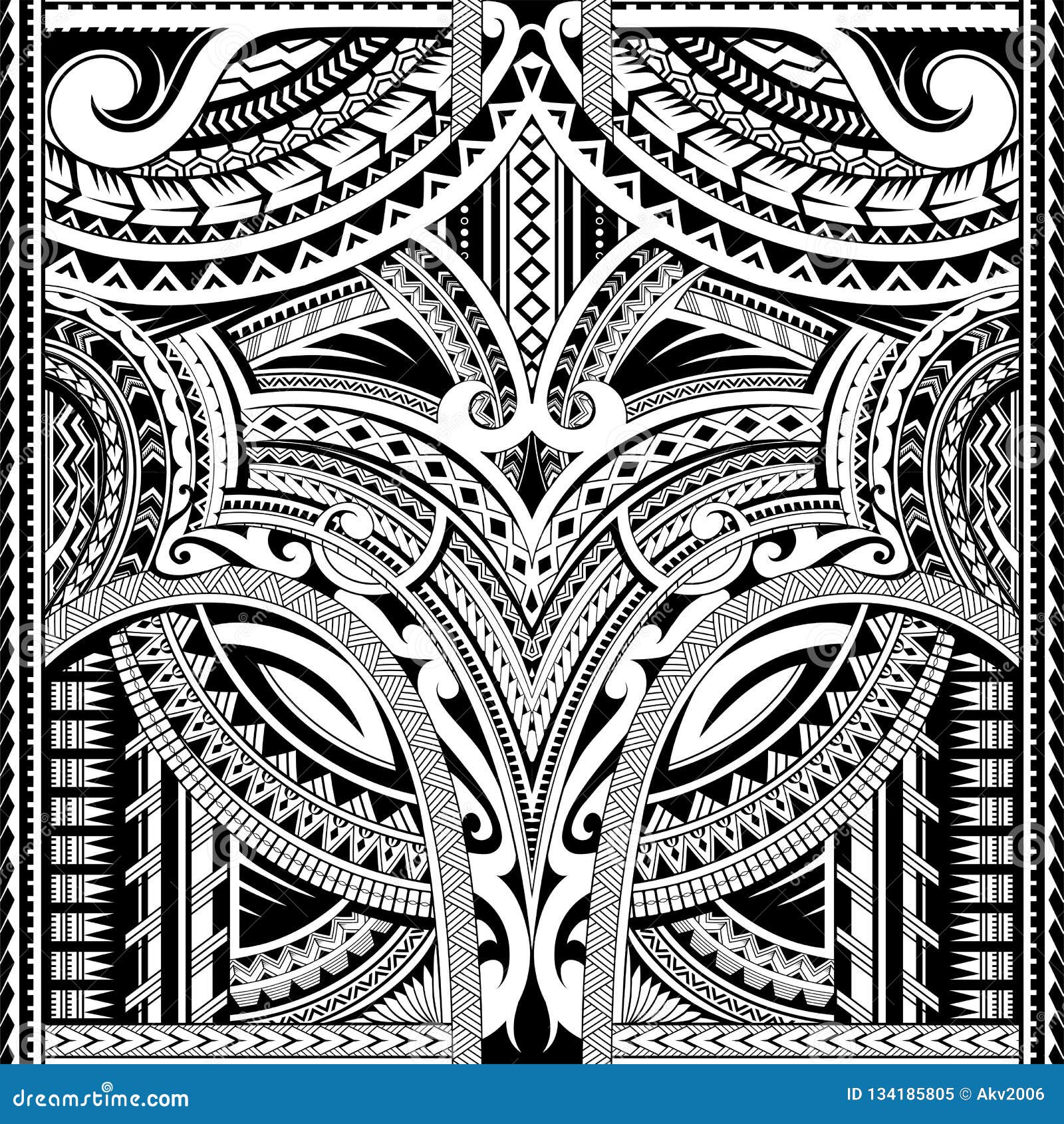 Polynesian Svg Samoa Svg Tribal Svg Seamless Tribal Border Etsy | The ...