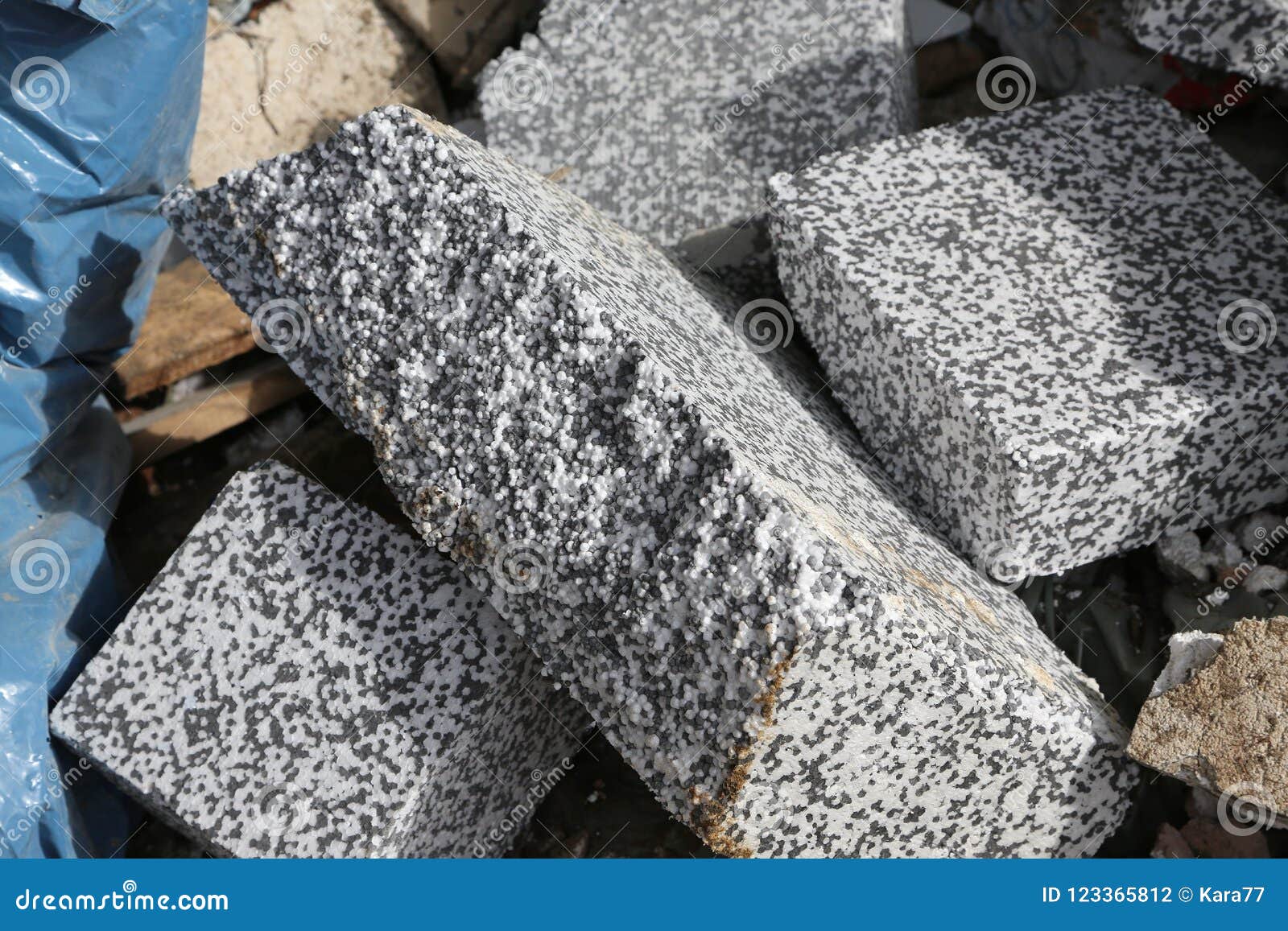 Polystyrene_waste stock photo. Image of panel, toxic 123365812