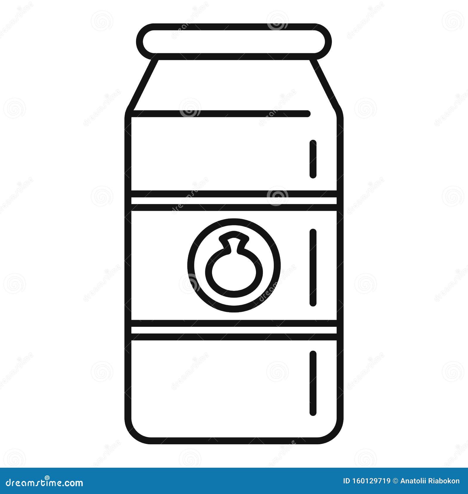 Pomegranate Jam Jar Icon, Outline Style Stock Vector - Illustration of ...