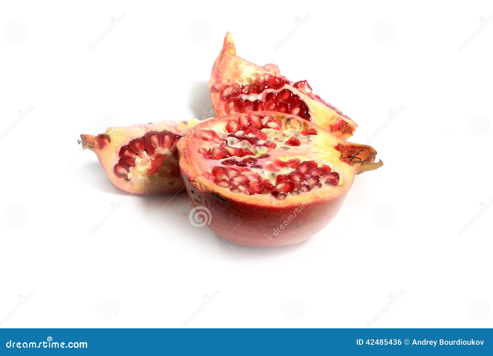 Ripe pomegranate as illustration tropical fruit