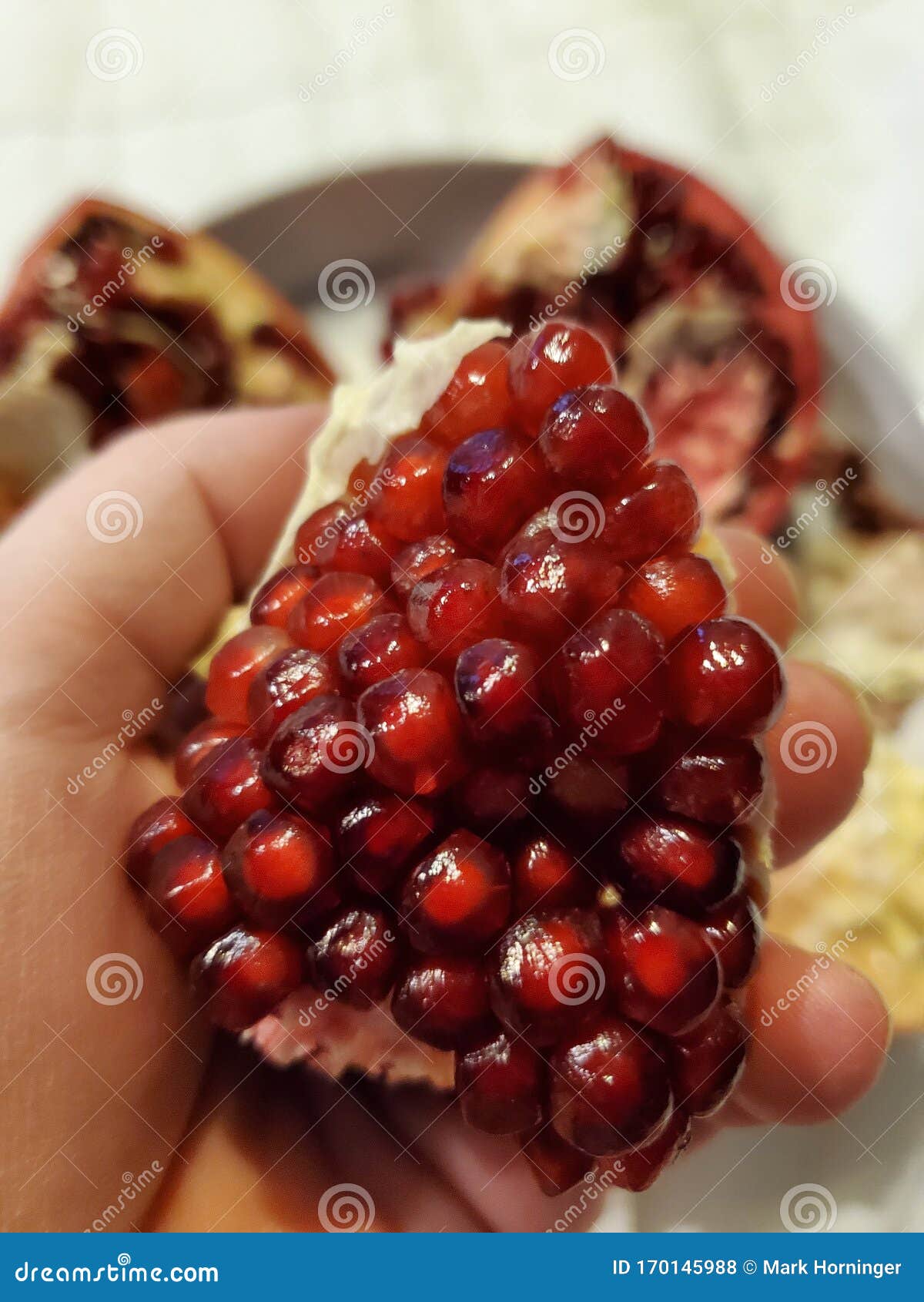 Pomegranate Seeds Yummy Fruit Snack Stock Photo Image of pomegranate