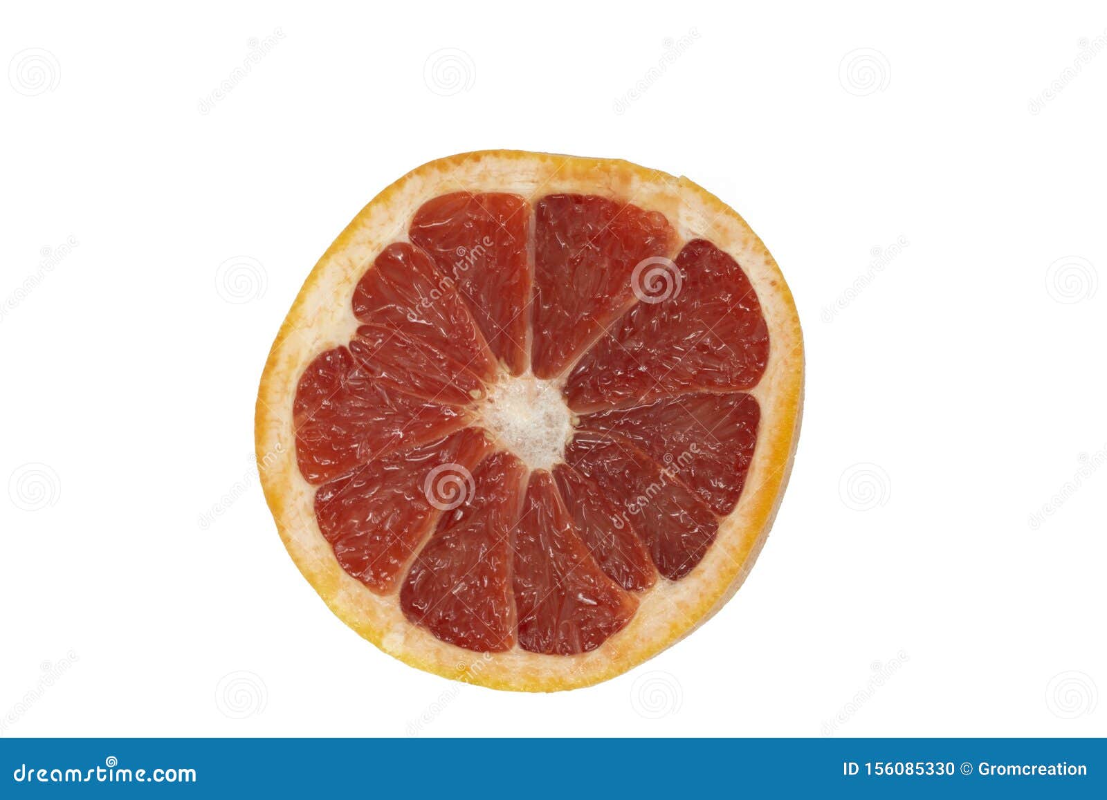 A Pomelo or Grapefruit Cut in Half Isolated Stock Photo Image of
