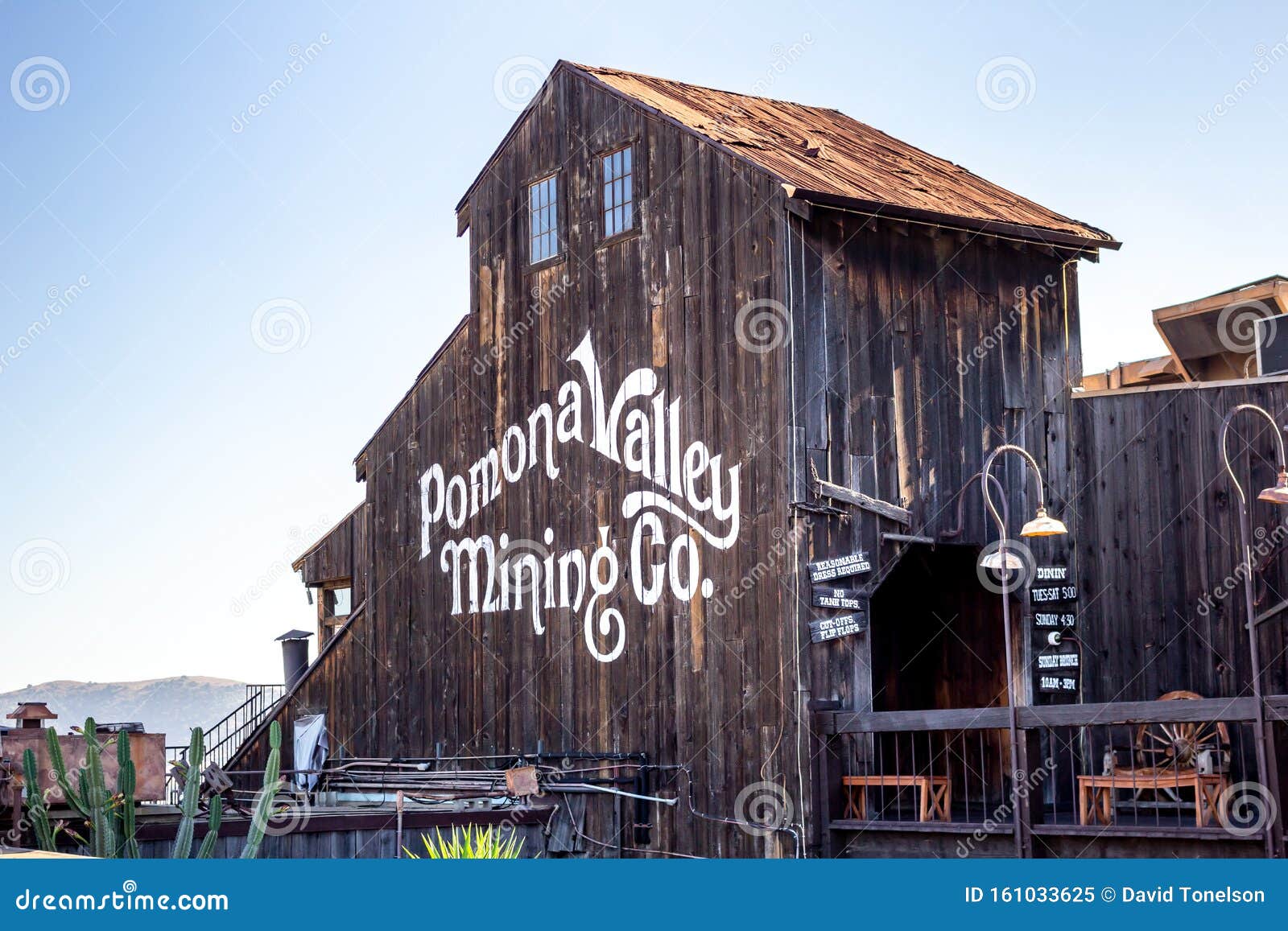 Pomona Valley Mining Company Restaurant Sign Editorial Image Image of plate, bistro 161033625