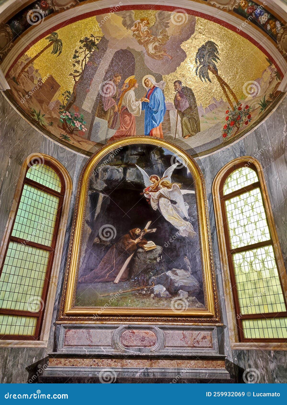 Monumento A San Francesco D'assisi Pompei - Dipinto Di San Francesco D`Assisi Nel Santuario Della Beata