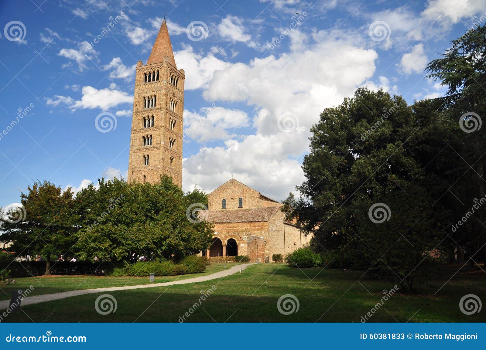 pomposa abbey - benedictine monastery, italy