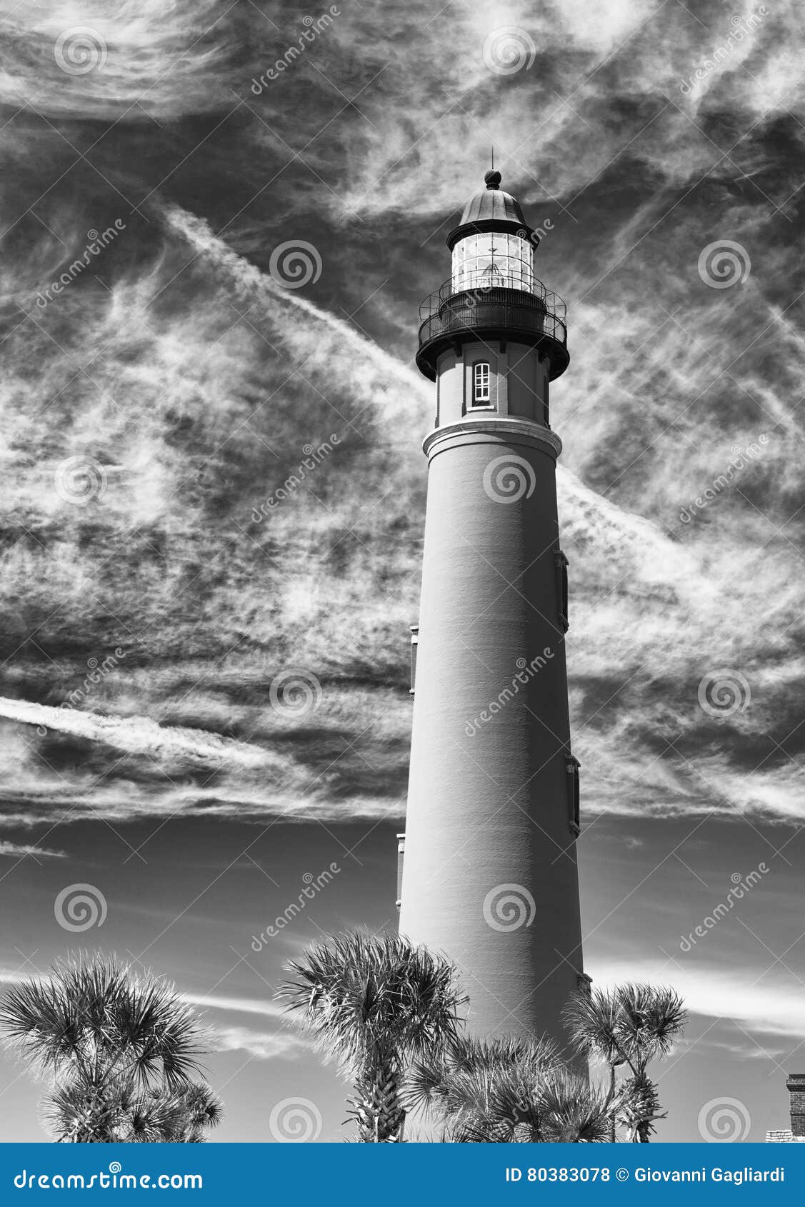 Ponce De Leon Lighthouse, Daytona Beach, Florida Stock Photo Image of