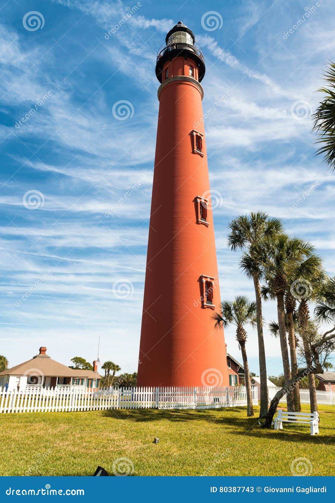 Ponce De Leon Lighthouse, Daytona Beach, Florida Stock Image Image of
