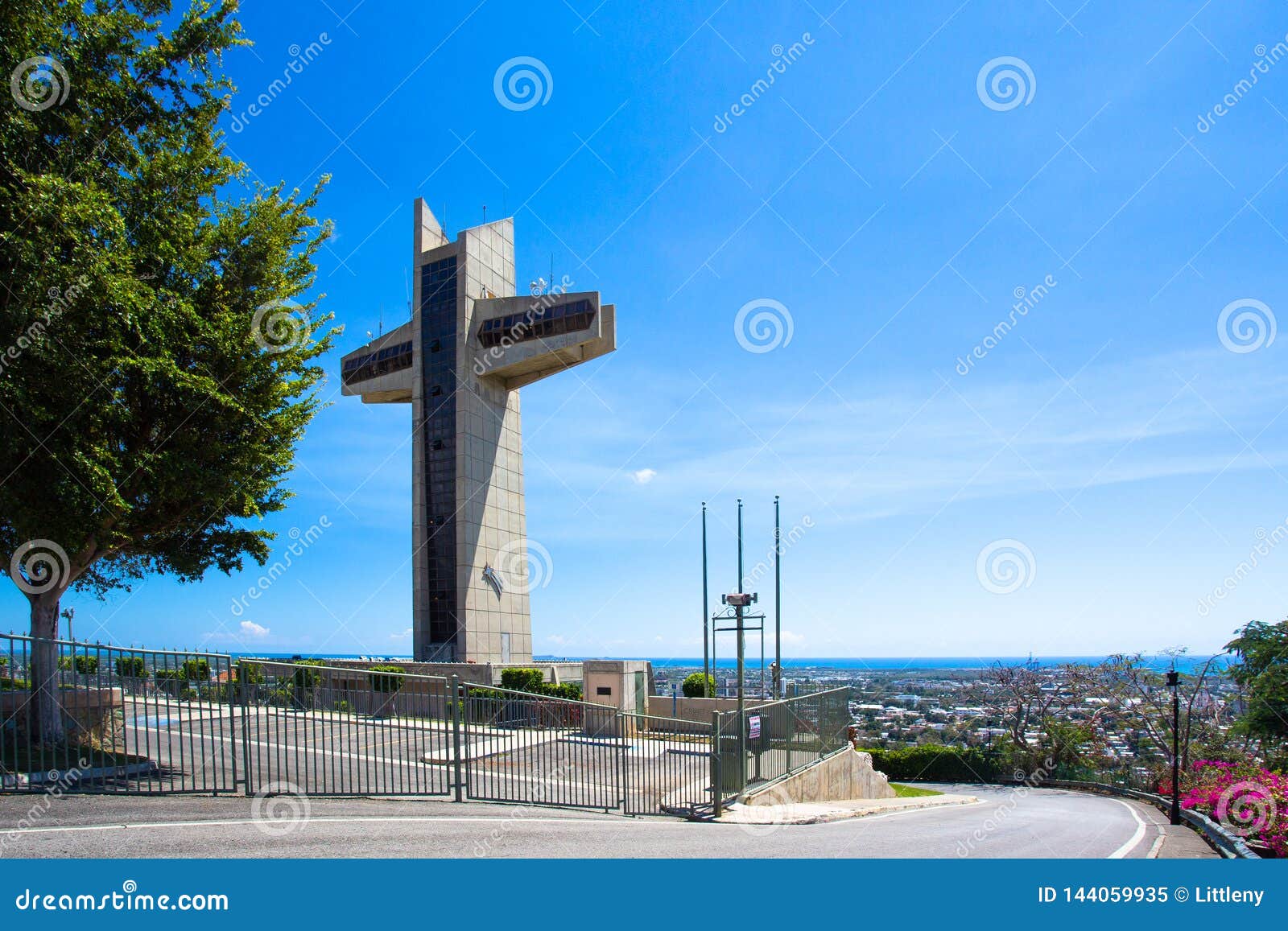 ponce puerto rico view of cerro del vigia crucifix