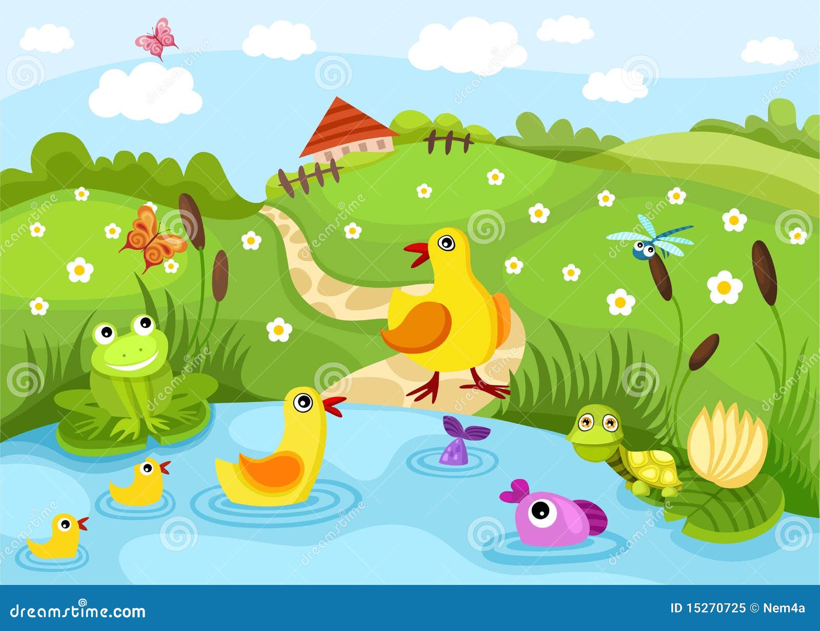 free clipart fish pond - photo #39