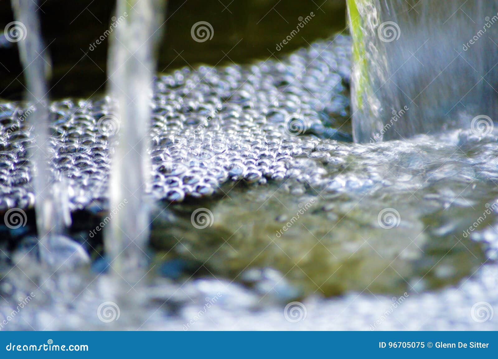 Pond bubbles of water stock image. Image of green, focus 96705075