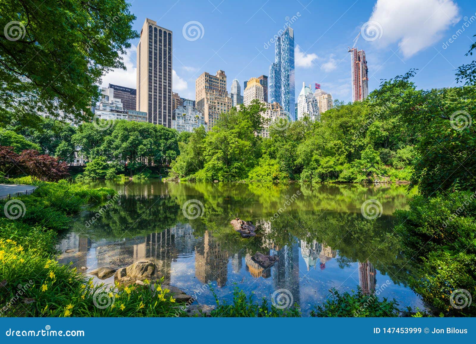 The Pond, in Central Park, Manhattan, New York City Editorial Stock ...