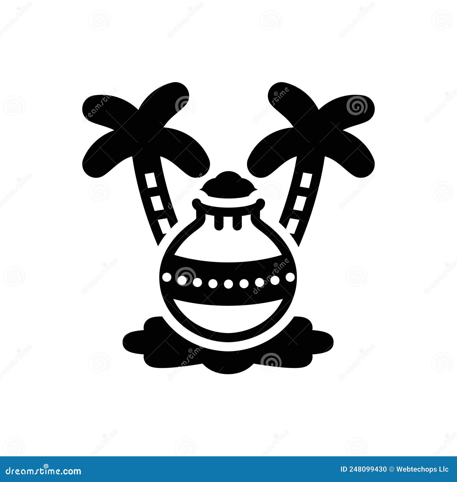 Black Solid Icon for Pongal, Harvest and Tamilnadu Stock Vector ...