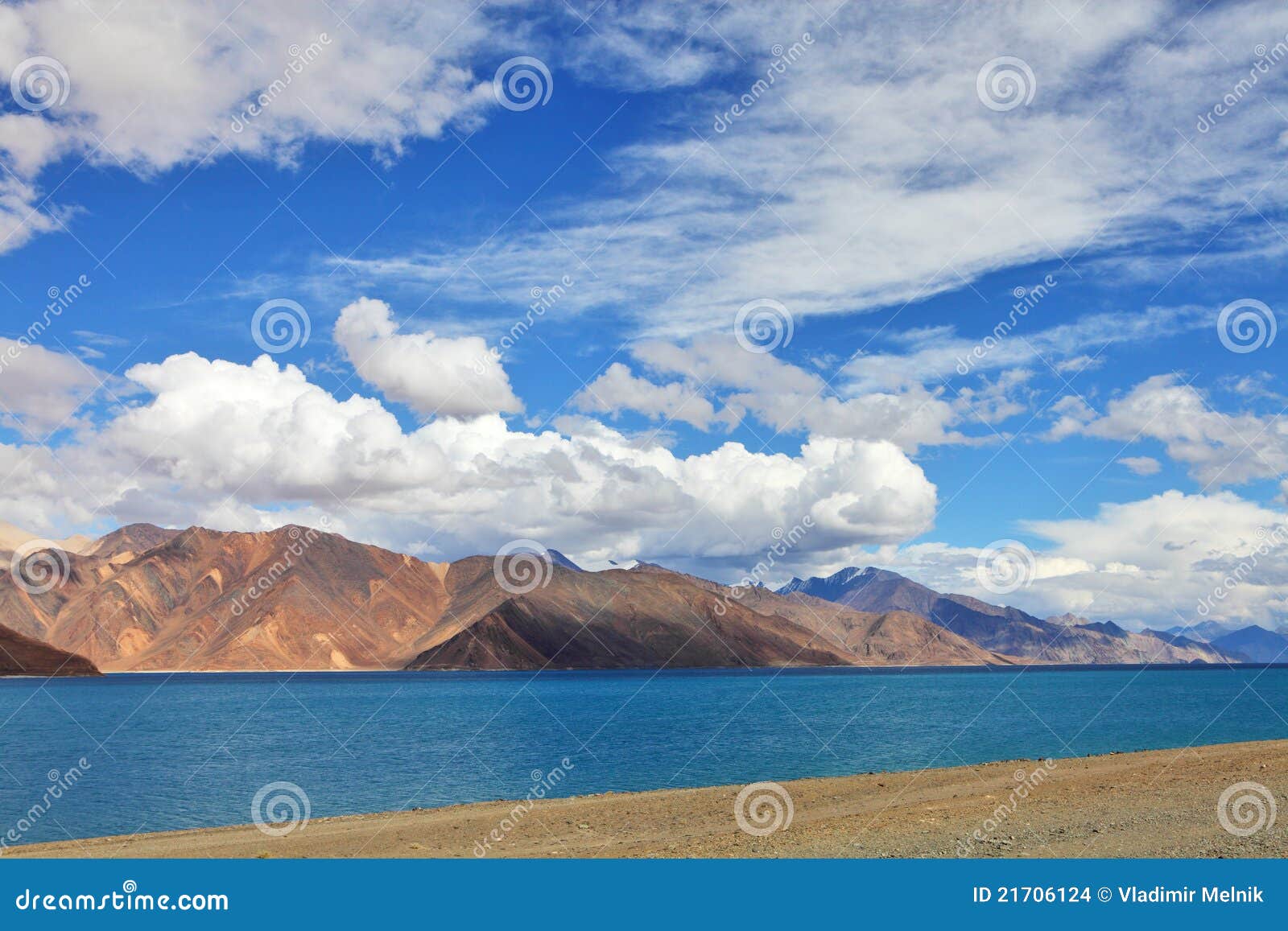 pongong tso lake, ladakh, jammu & kashmir, india