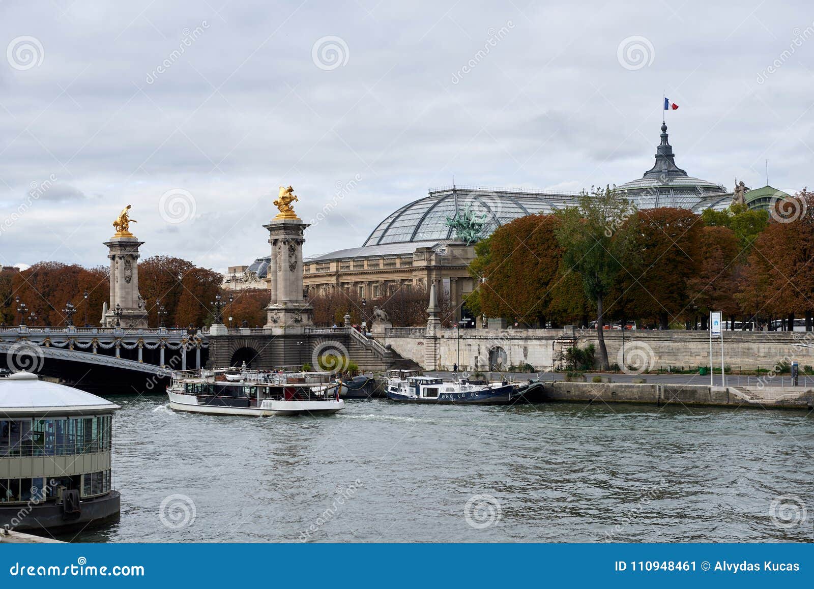 The Pont Alexandre III is a Deck Arch Bridge that Spans the Seine in ...