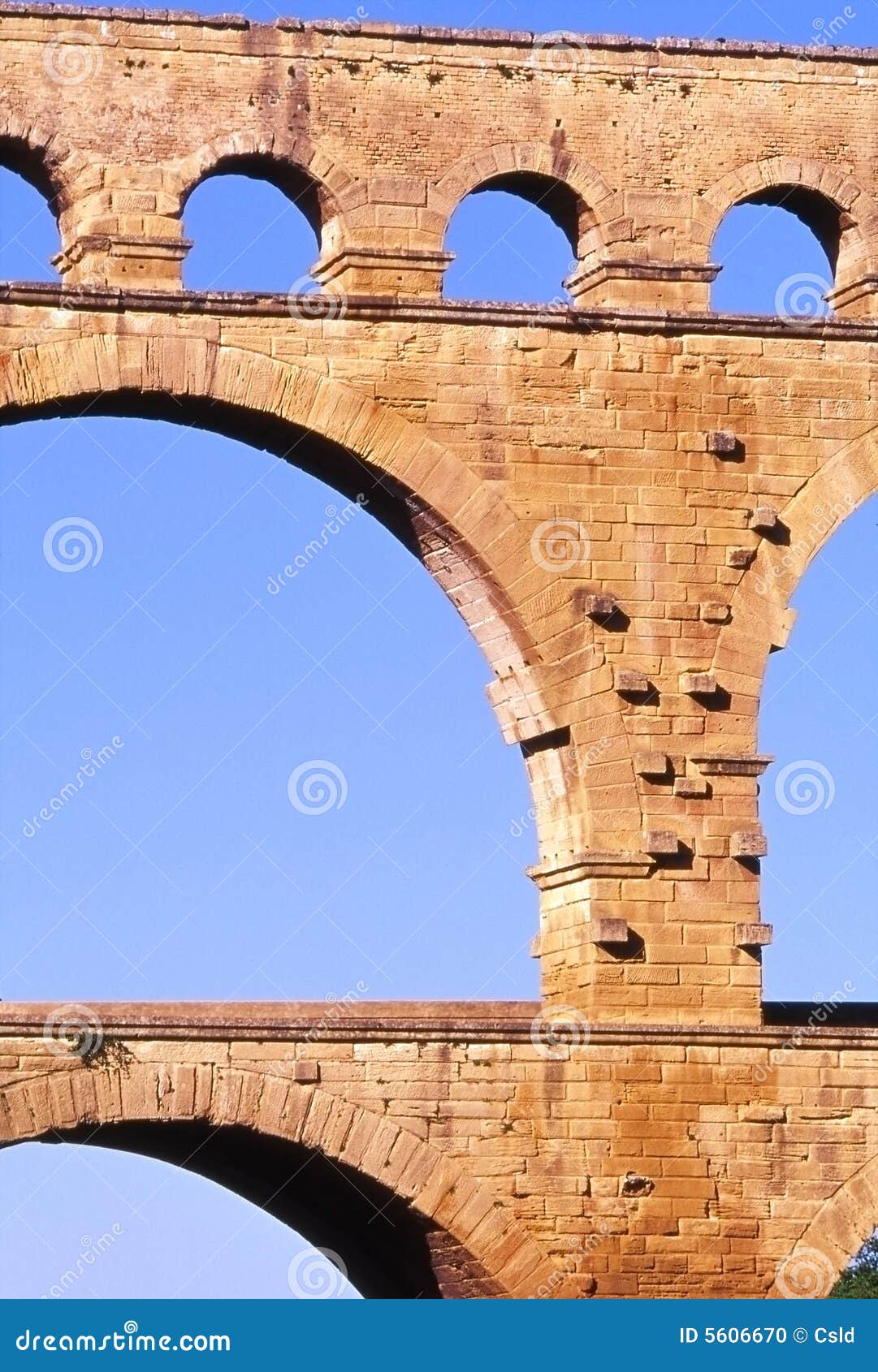 Pont du Gard stock photo. Image of gard, engineering, front 5606670