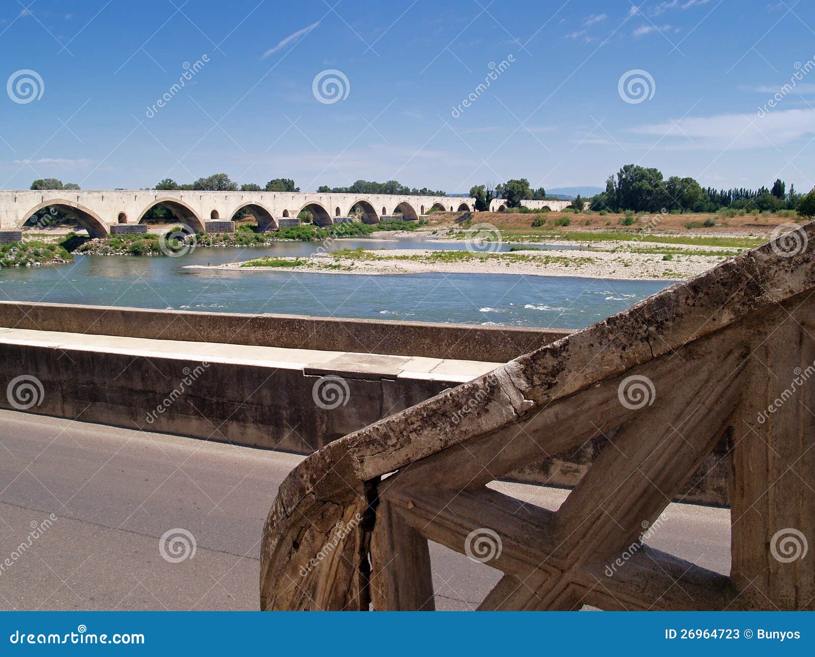 Pont Saint Esprit, Gard, France Stock Image Image of river, gard