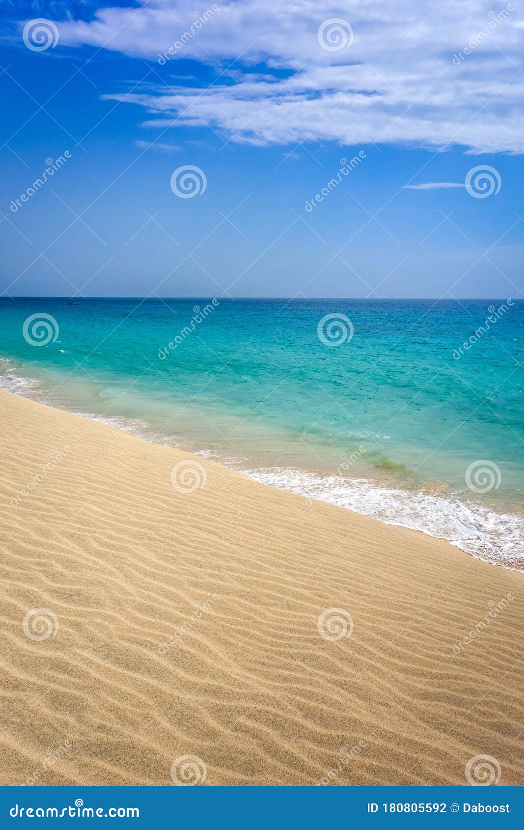 Ponta Preta Beach and Dune in Santa Maria, Sal Island, Cape Verde Stock ...