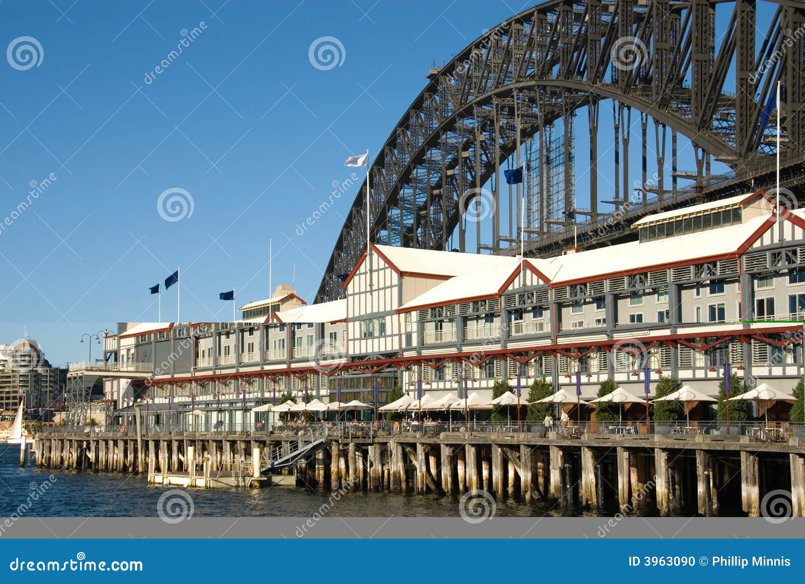 Ponte & Hotel De Luxo De Porto De Sydney Foto de Stock - Imagem de