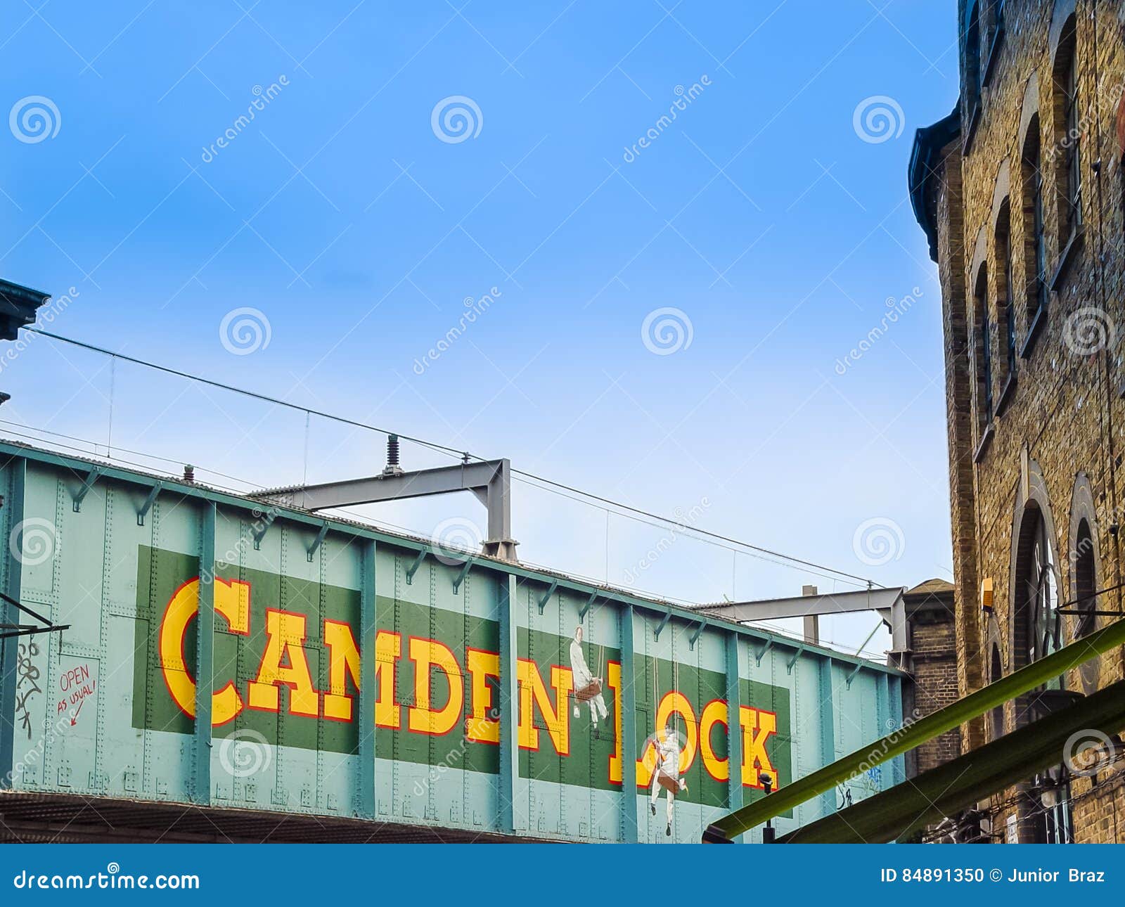 Ponte De Camden Lock Lojas Alternativas Famosas De Uma Cultura