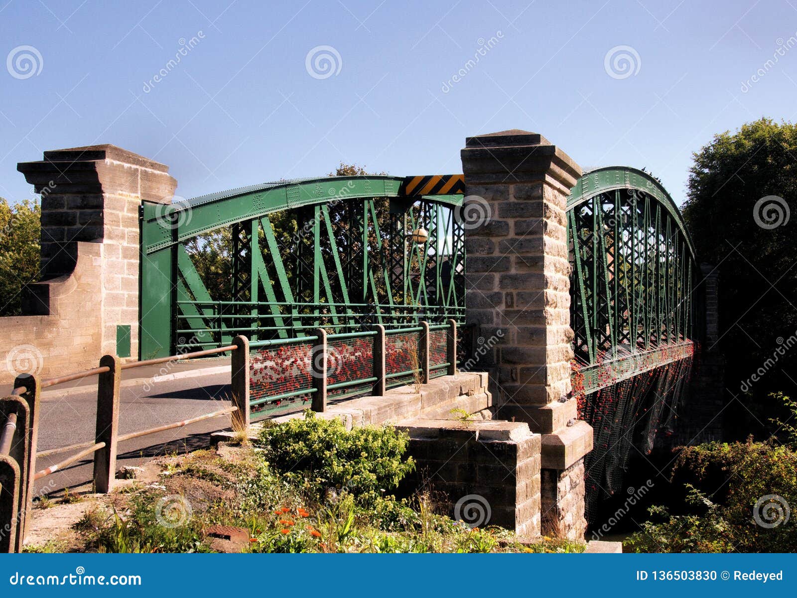 Ponte De Fatfield Sobre O Rio Wear Foto de Stock - Imagem de arco, ferro:  136503830