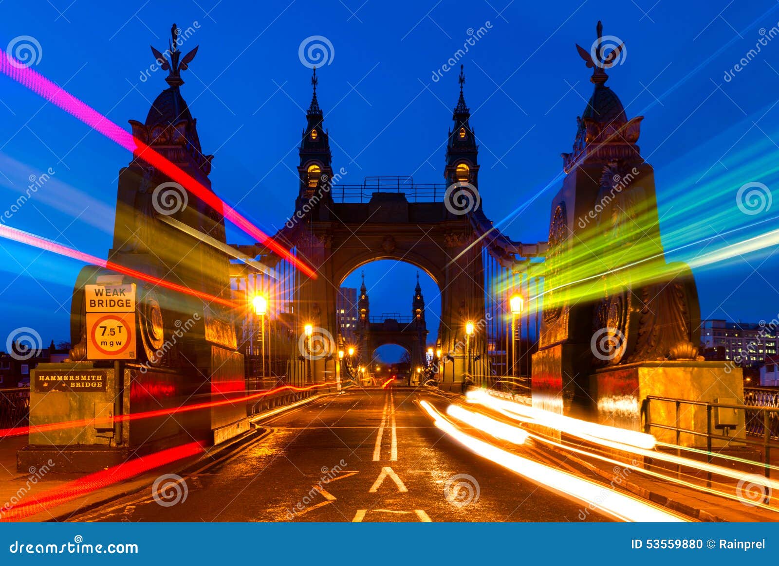 Ponte Di Hammersmith a Londra, Inghilterra Fotografia Stock Immagine
