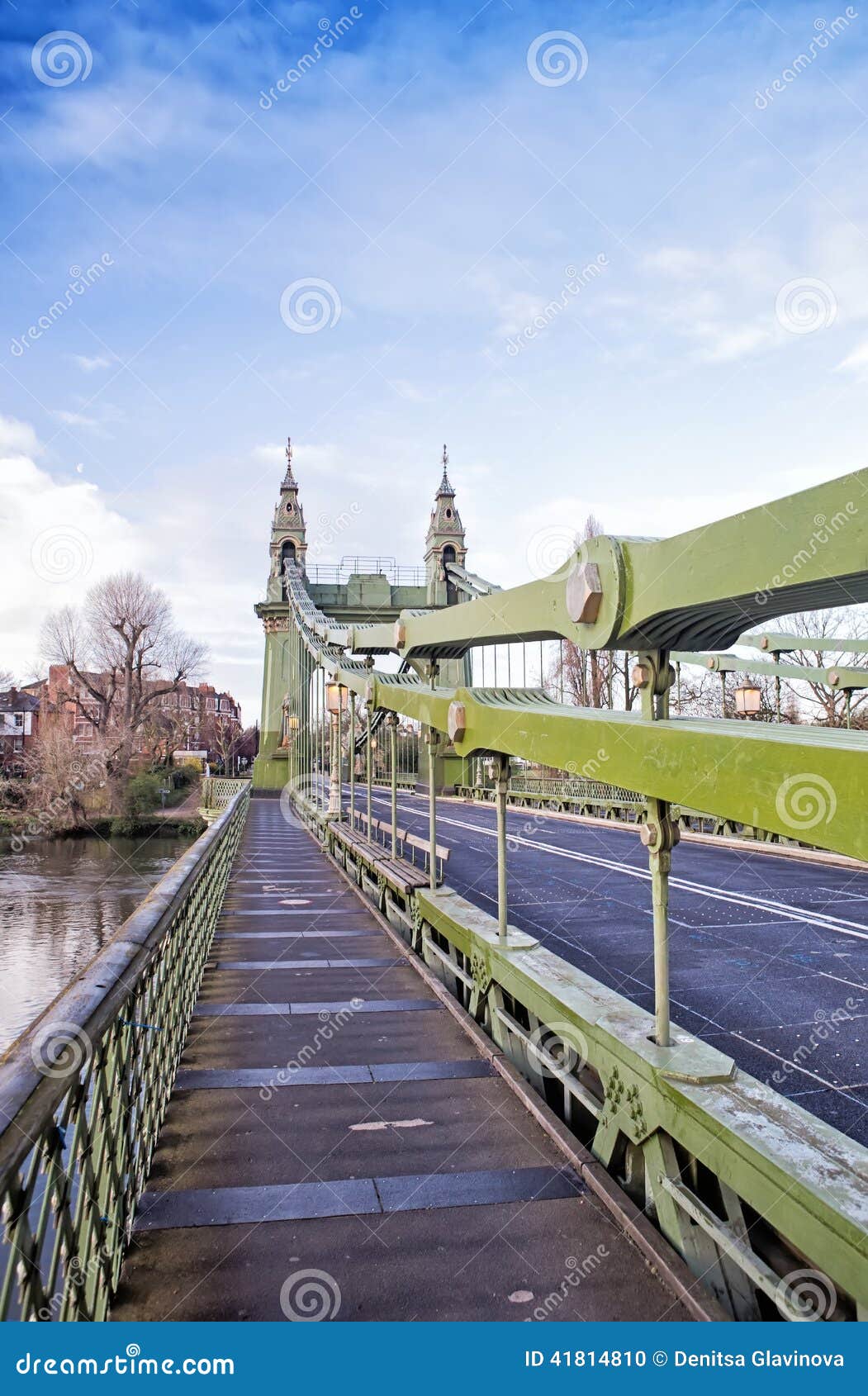Ponte Di Hammersmith a Londra, Regno Unito Fotografia Stock Immagine