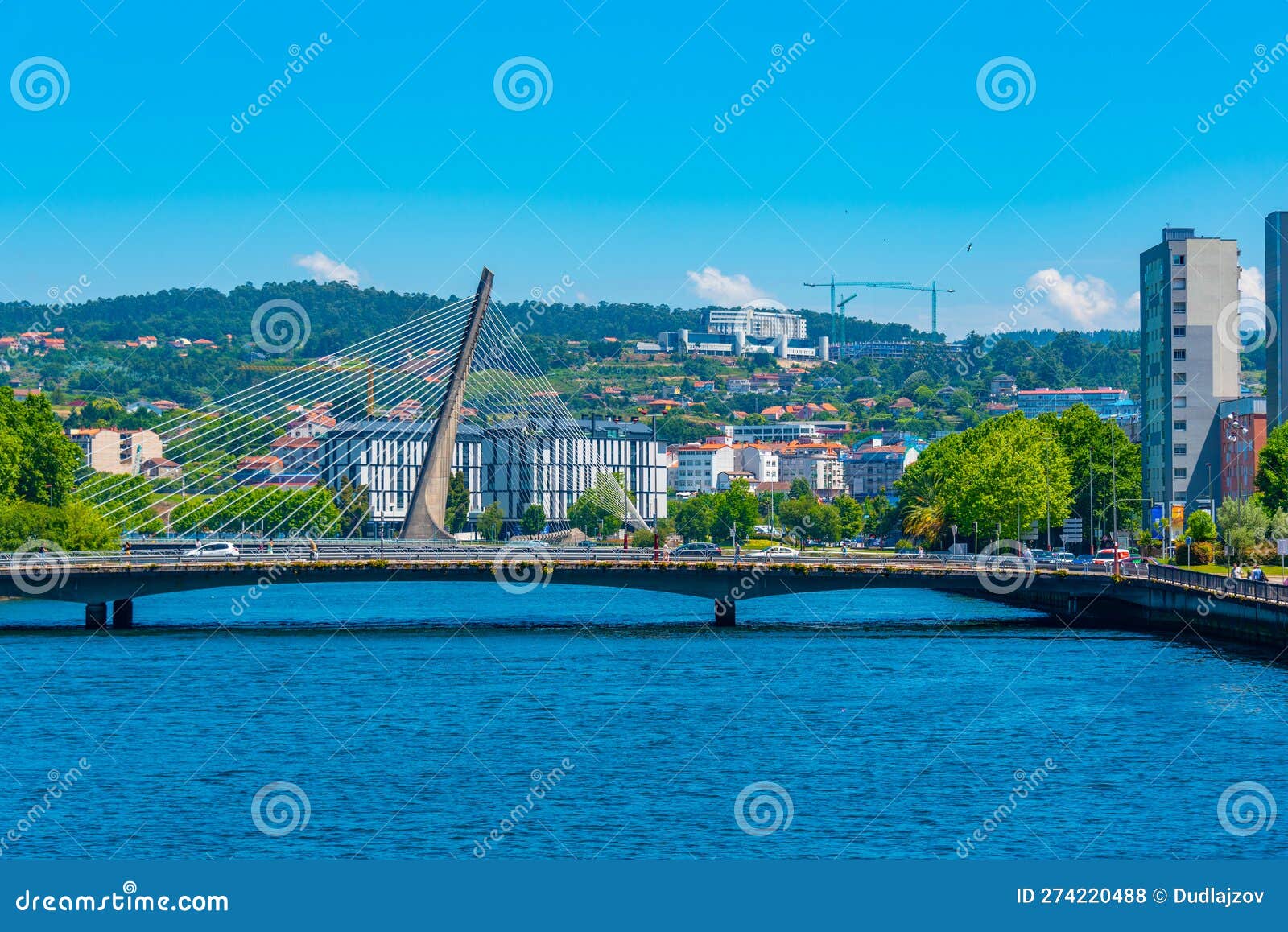 ponte dos tirantes at pontevedra in spain