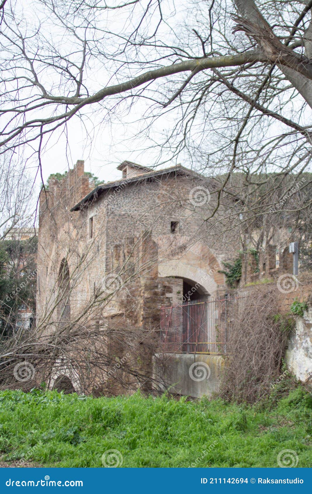 roman bridge in rome,italy.the ponte nomentano ponte tazio