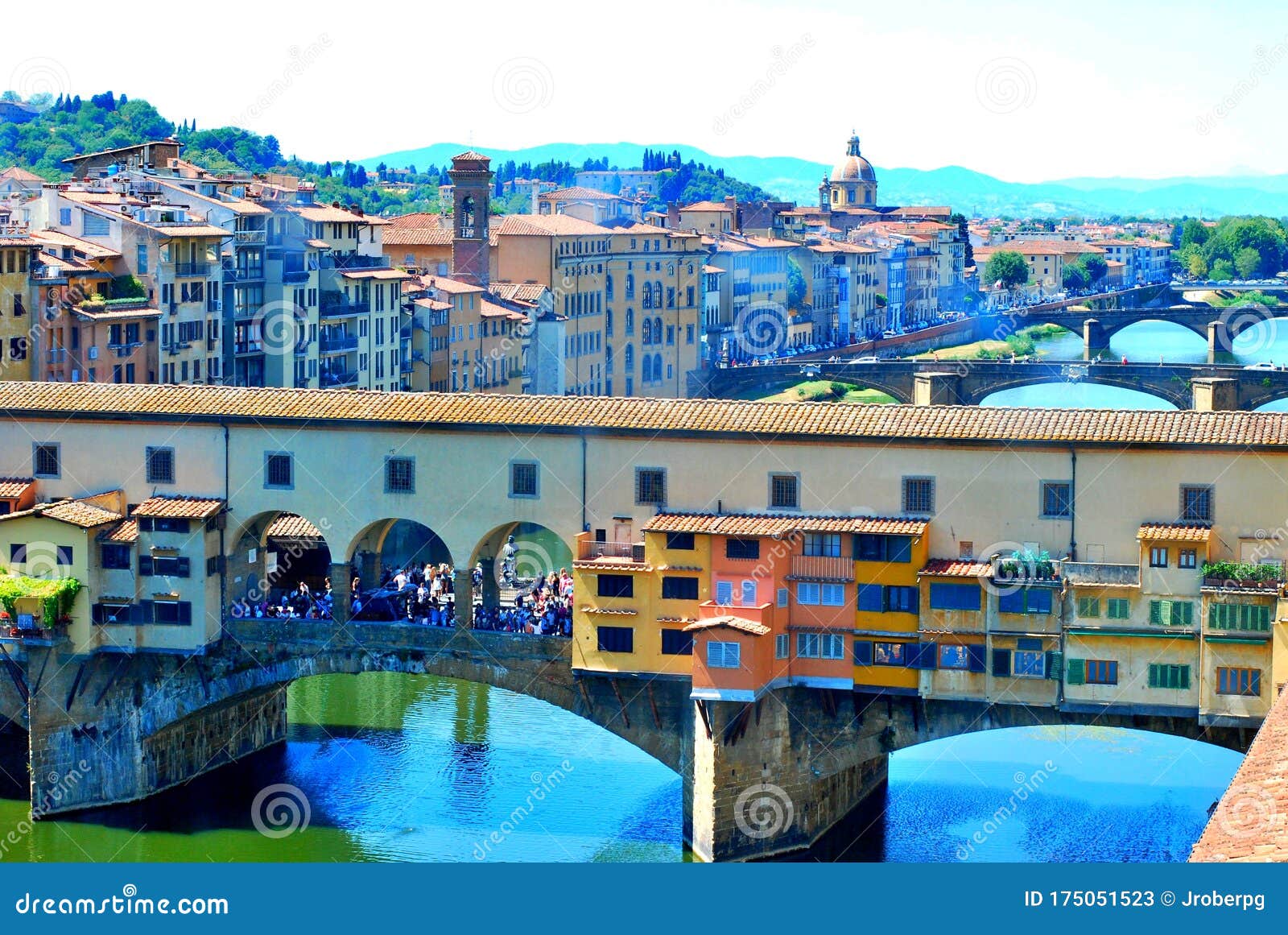 ponte vecchio is a medieval bridge over the arno river in florence.