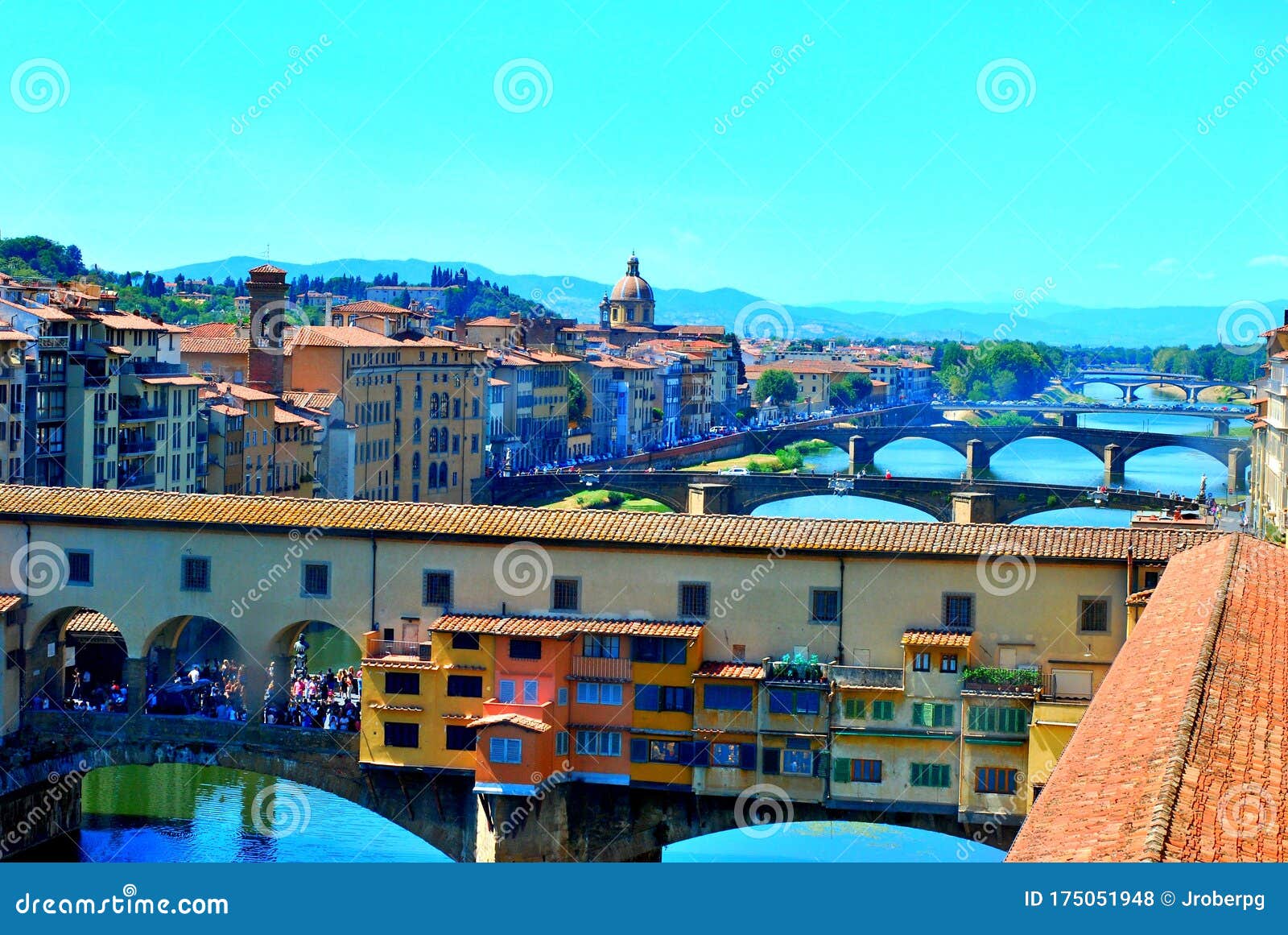 ponte vecchio is a medieval bridge over the arno river in florence.