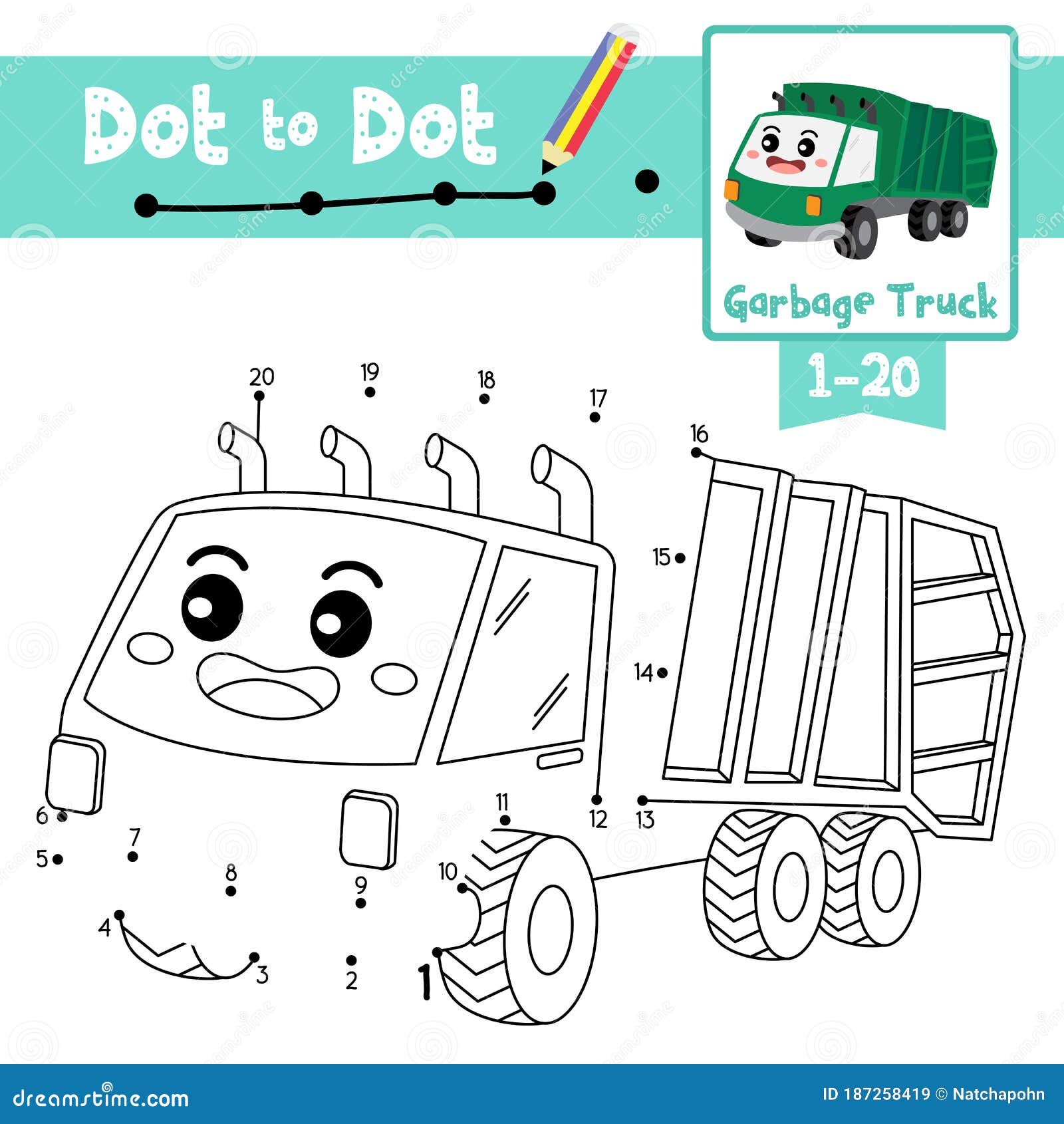 Livro De Cores Para Crianças Tutorial De Desenho Como Desenhar Um Carro  Trator a Rastrear Ponto a Ponto Educacional G Ilustração Stock - Ilustração  de desenvolvimento, homework: 168219467