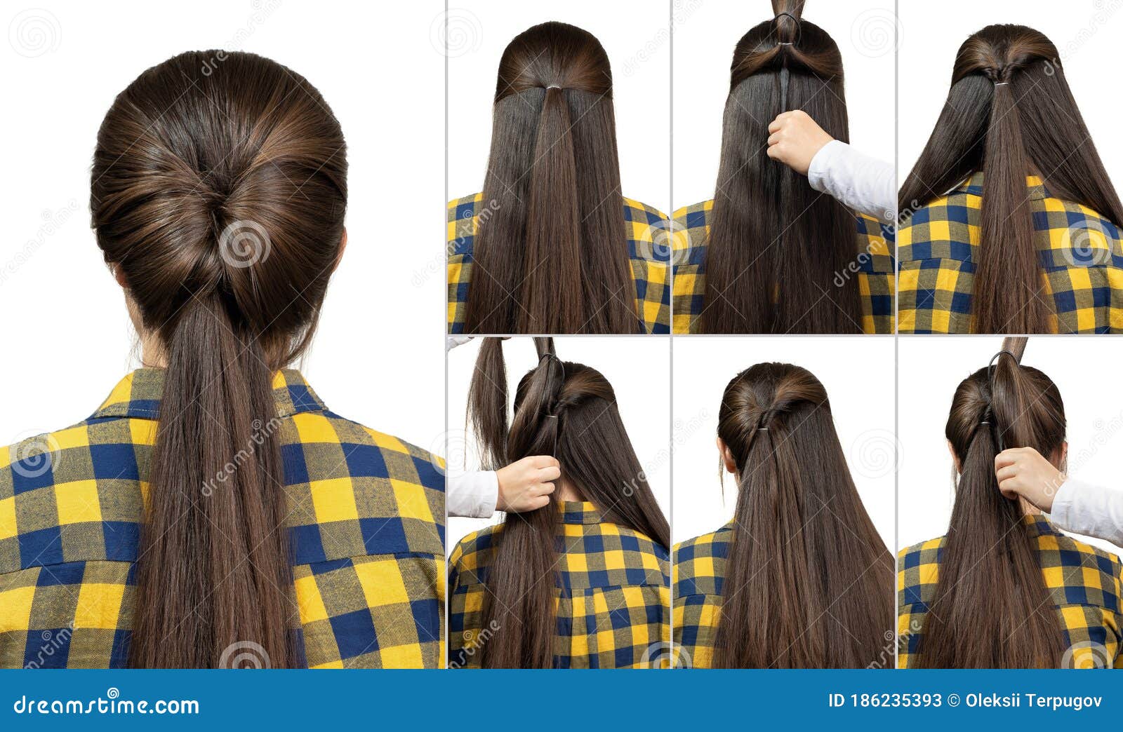 Ponytail Hairstyle Tutorial Stock Image - Image of hairstyle, simple: 186235393 Ponytail Hairstyle Tutorial Stock Image - Image of hairstyle, simple: 186235393