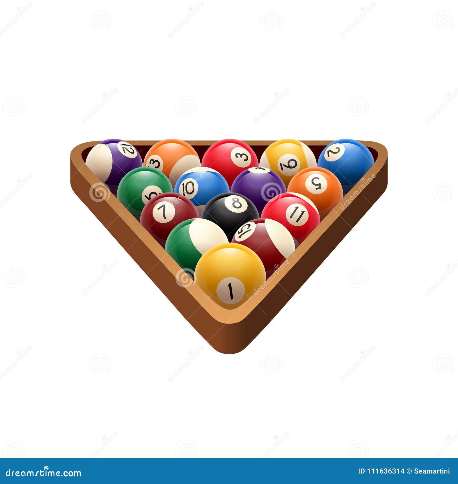 Premium Vector  Billiard balls isolated