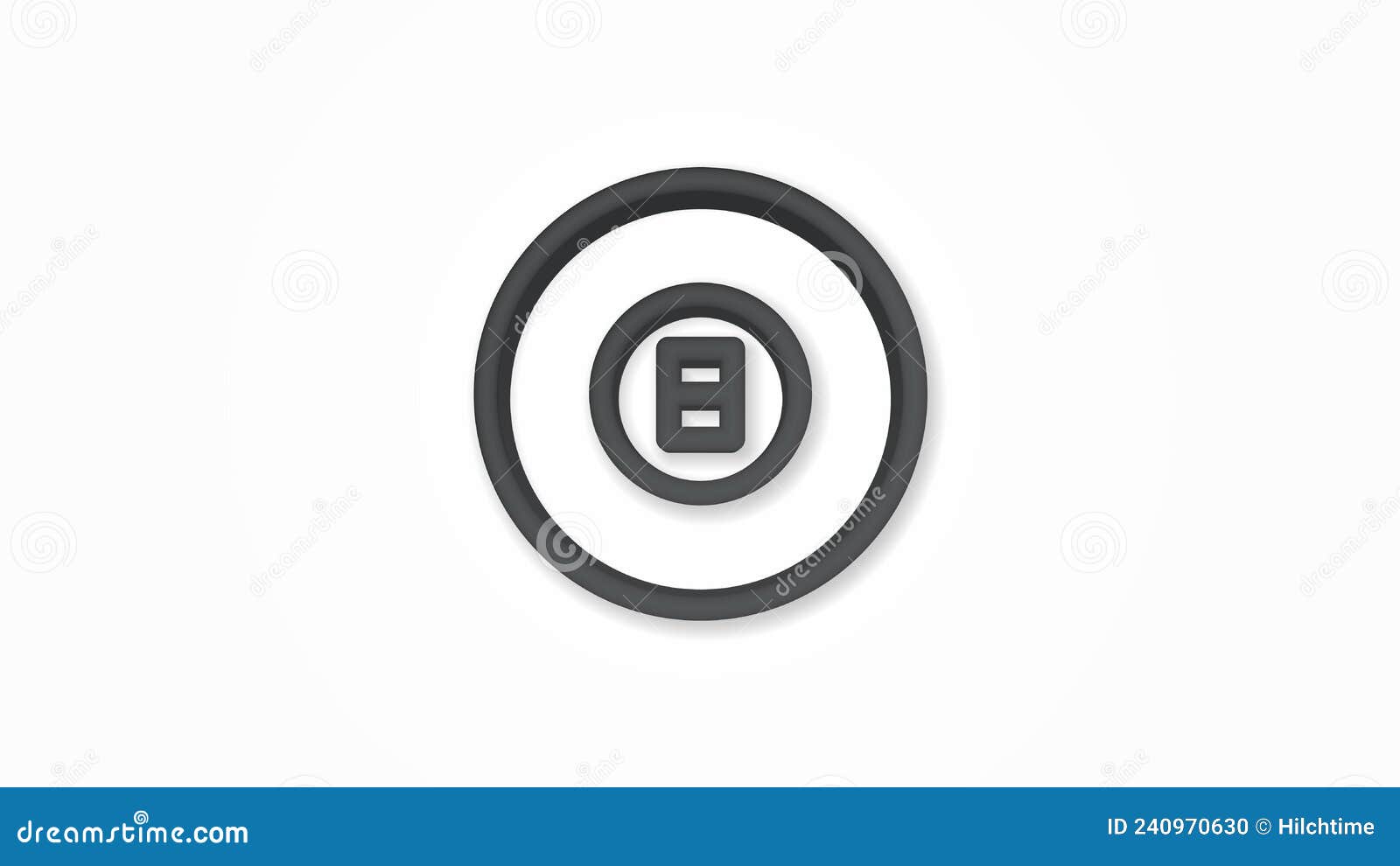 pool 8 ball, billiard  realistic icon. 3d line  . top view