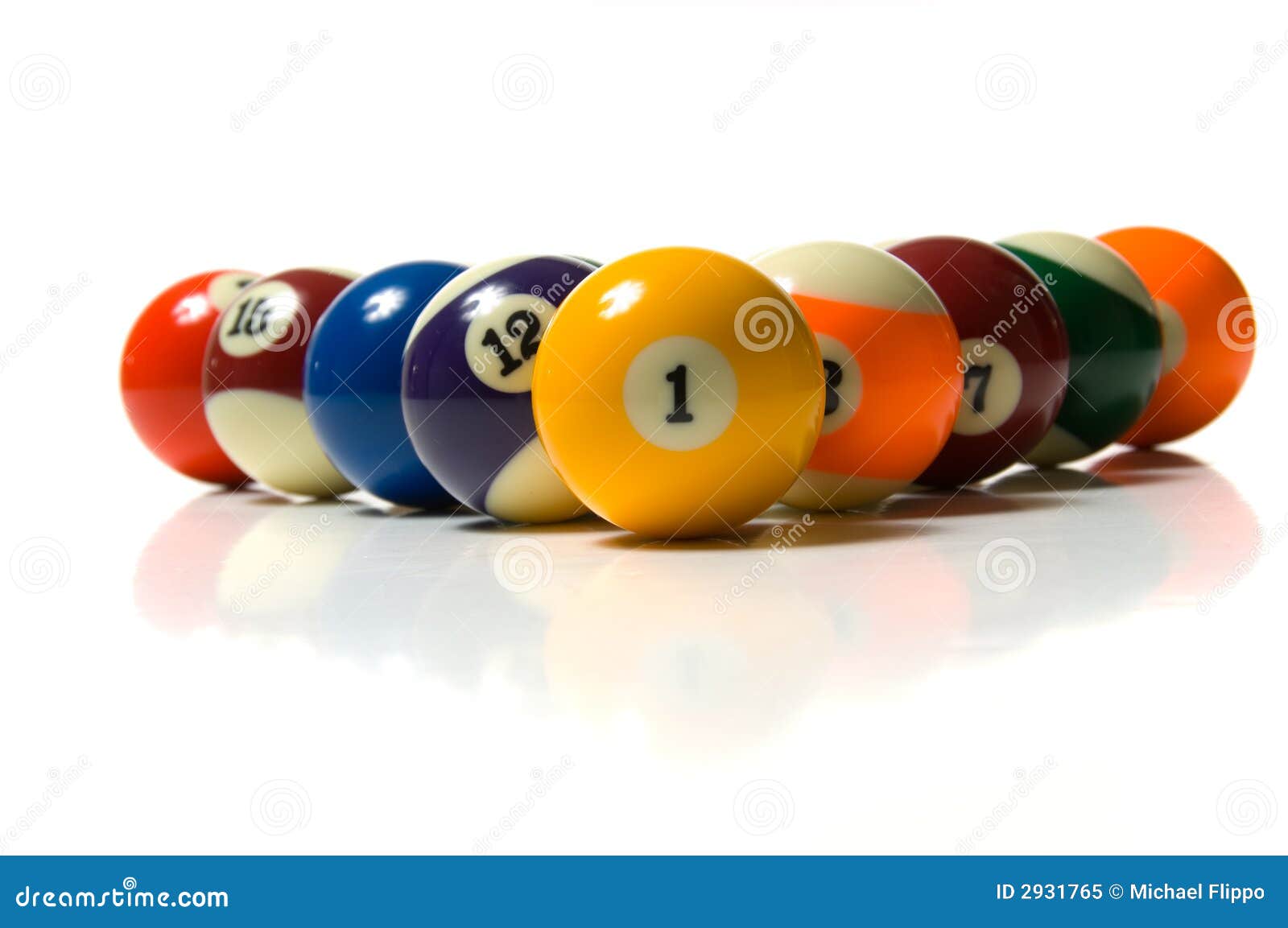 Pool Ball on white stock image. Image of white, balls 2931765