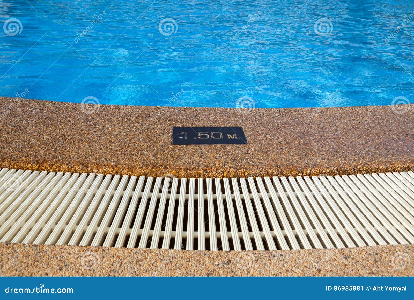 Pool depth sign. stock image. Image of design, signage 86935881