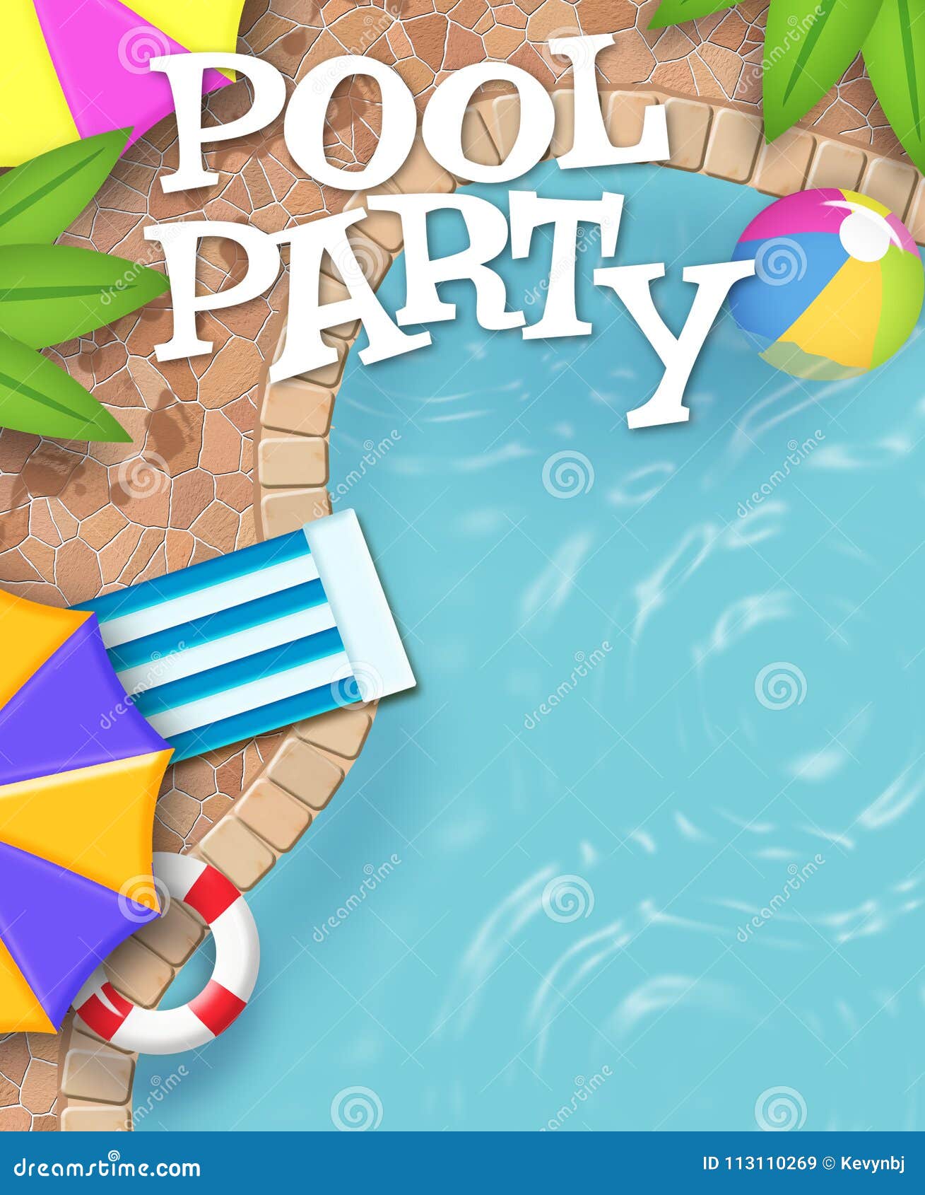 Pool Party Einladung Art Really Cool Stock Abbildung Illustration Von Party Pool